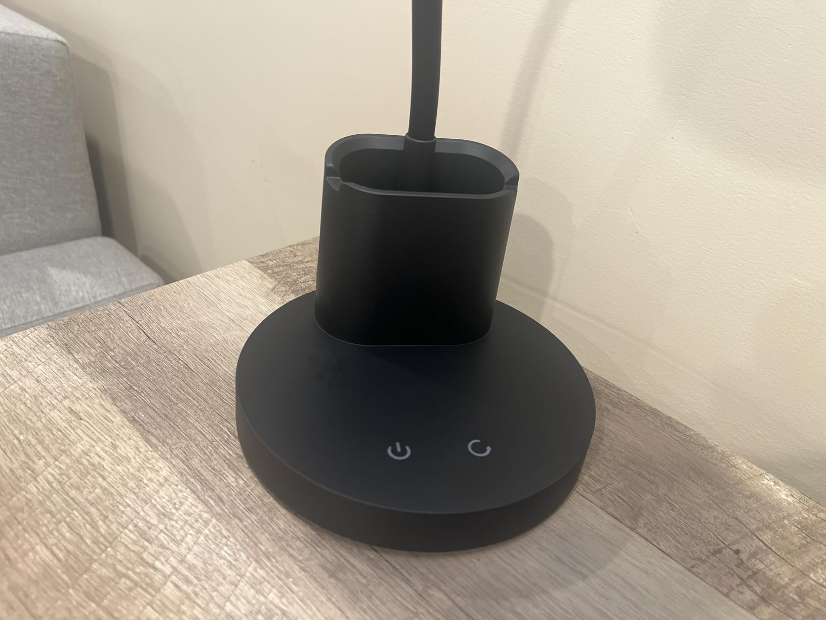 LED Desk Lamp with Wireless Charger for Home Office, Black customer photo 2