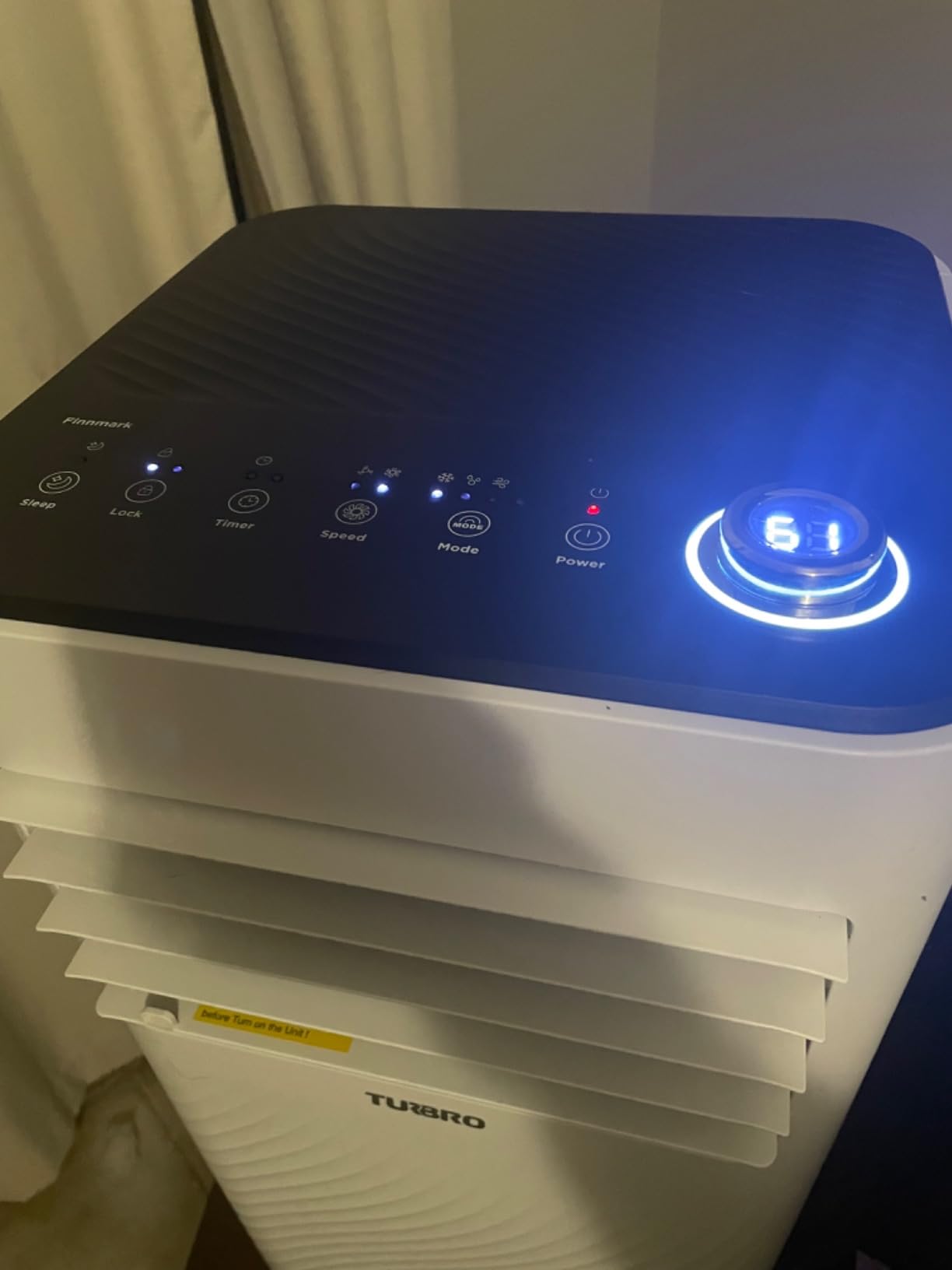 TURBRO Finnmark 10,000 BTU Portable Air Conditioner, Dehumidifier and Fan, 3-in-1 Floor AC Unit for Rooms up to 400 Sq Ft, Sleep Mode, Timer, Remote Included (6,000 BTU SACC) customer photo 1