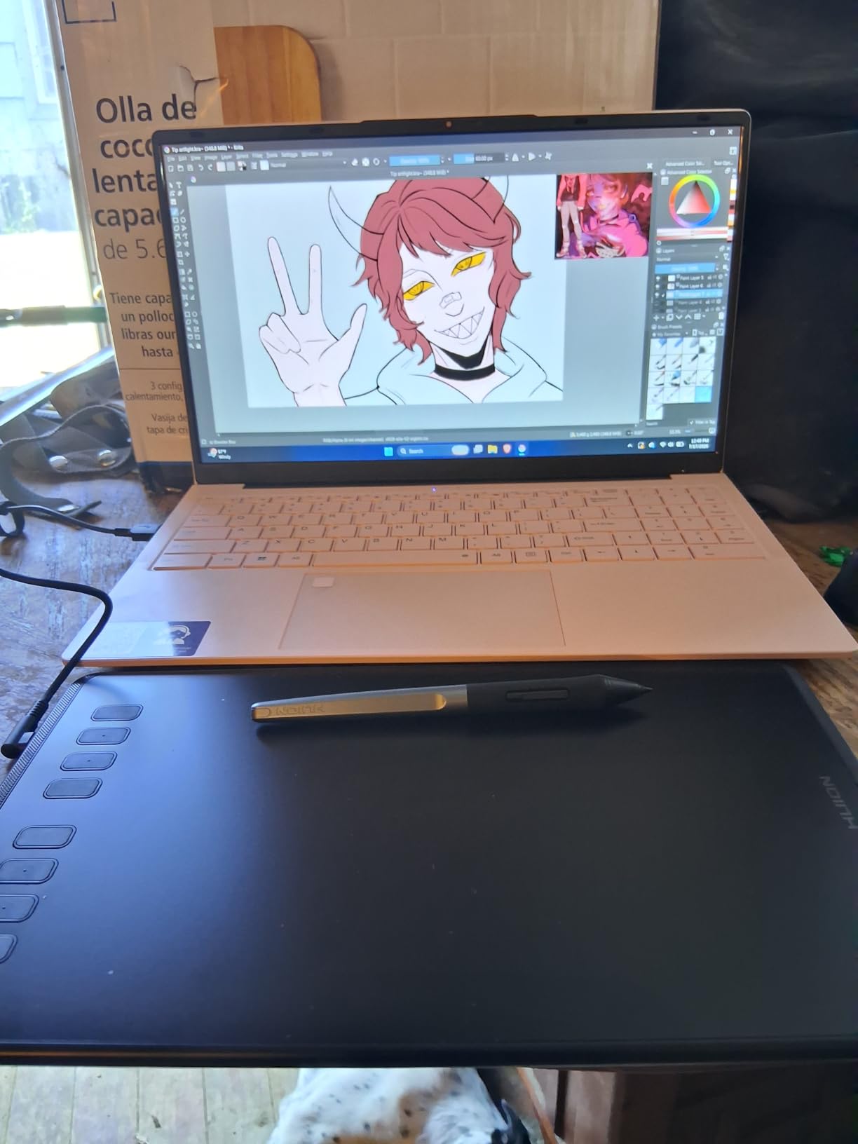 HUION Inspiroy 2 Large Drawing Tablet with 3-Group 8 Customized ExpressKeys customer photo 2