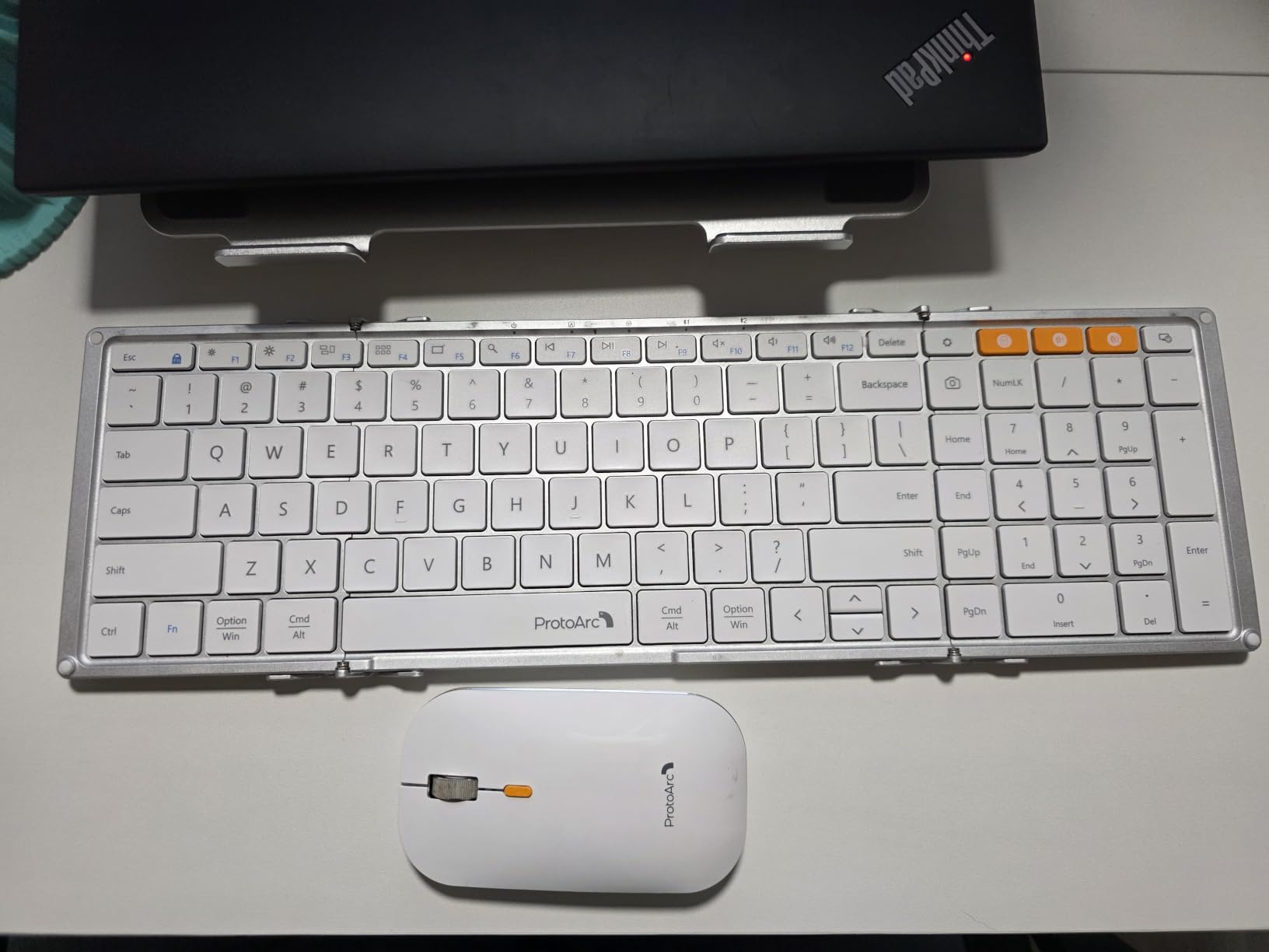ProtoArc XKM01 Full-Size Foldable Keyboard Mouse Combo for Travel, Gray customer photo 1