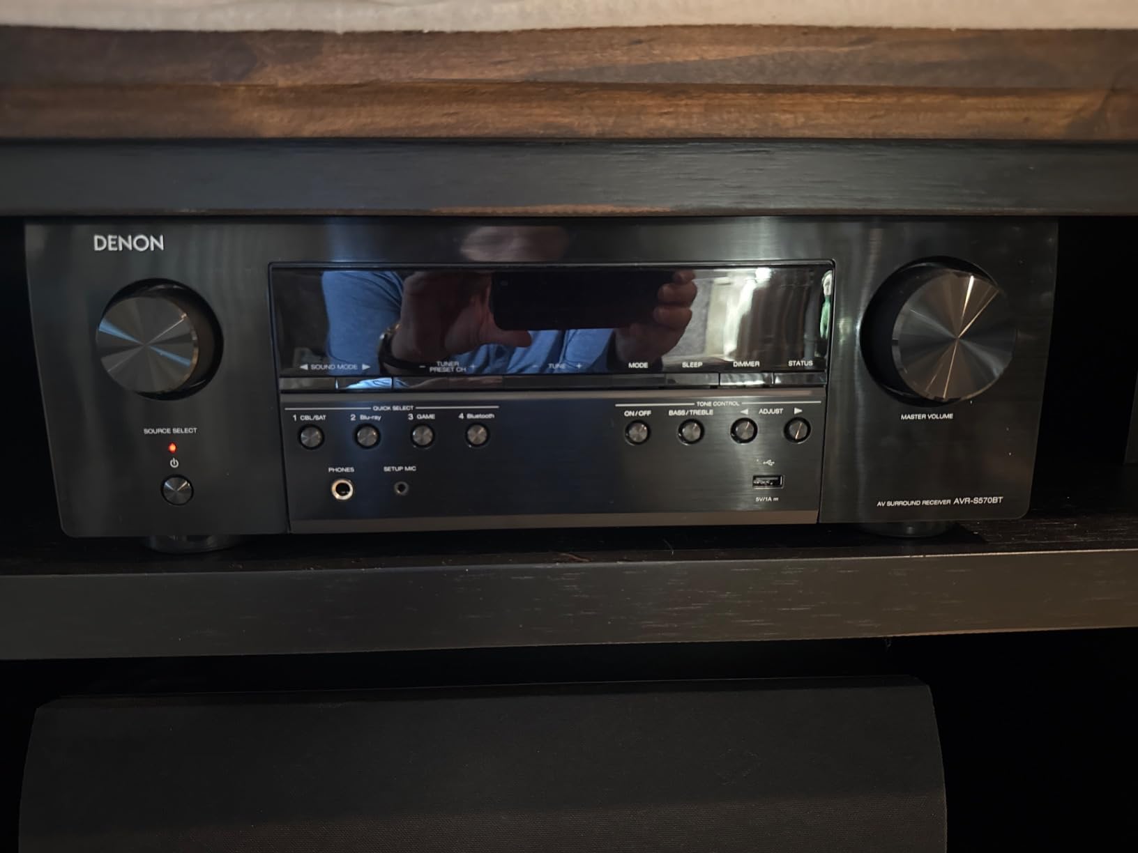 Denon AVR-S570BT (2022 Model) 5.2 Channel AV Receiver - 8K Ultra HD Audio & Video, Enhanced Gaming Experience, Wireless Streaming via Built-in Bluetooth, (4) 8K HDMI Inputs, Supports eARC (Renewed) customer photo 1