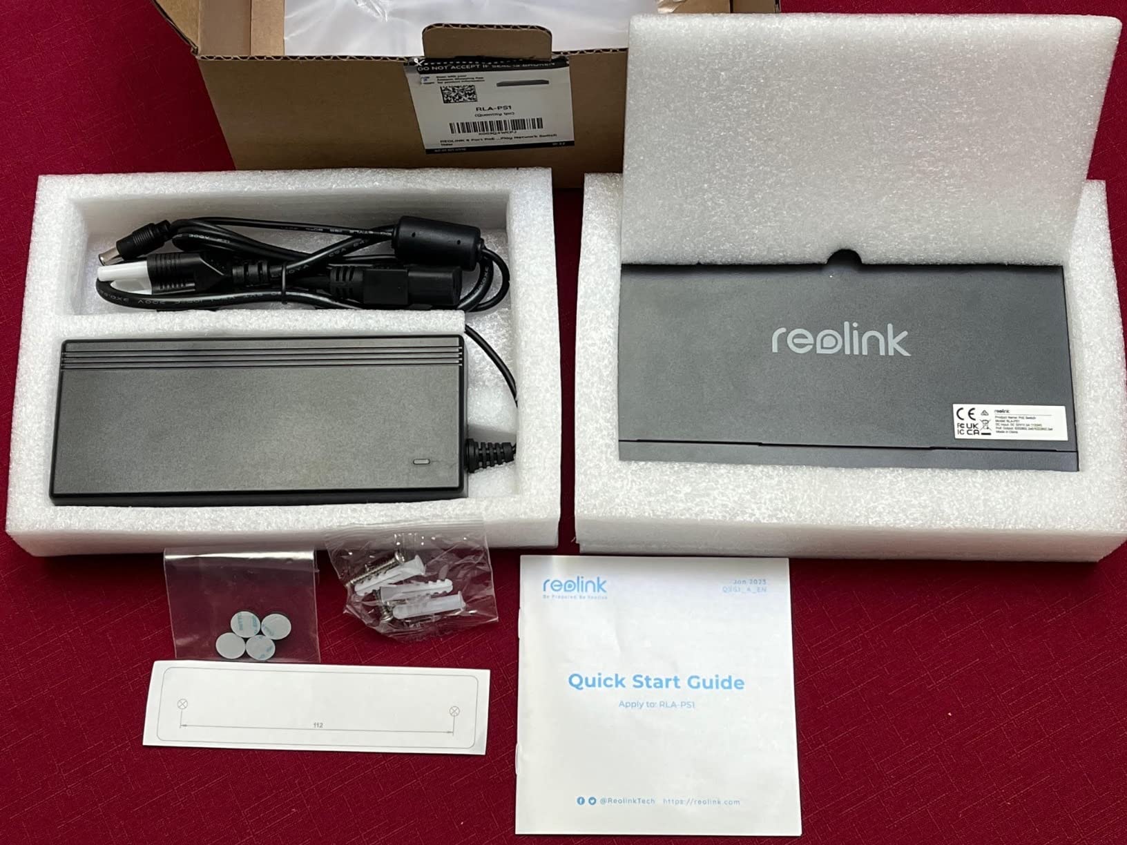 REOLINK PoE Switch with 8 PoE and 2 Gigabit Uplink Ports RLA-PS1 | Ideal for REOLINK RLN36 NVR and Power Over Ethernet IP Cameras, IEEE802.3af/at, Metal Casing, Desktop/Wall Mount customer photo 1