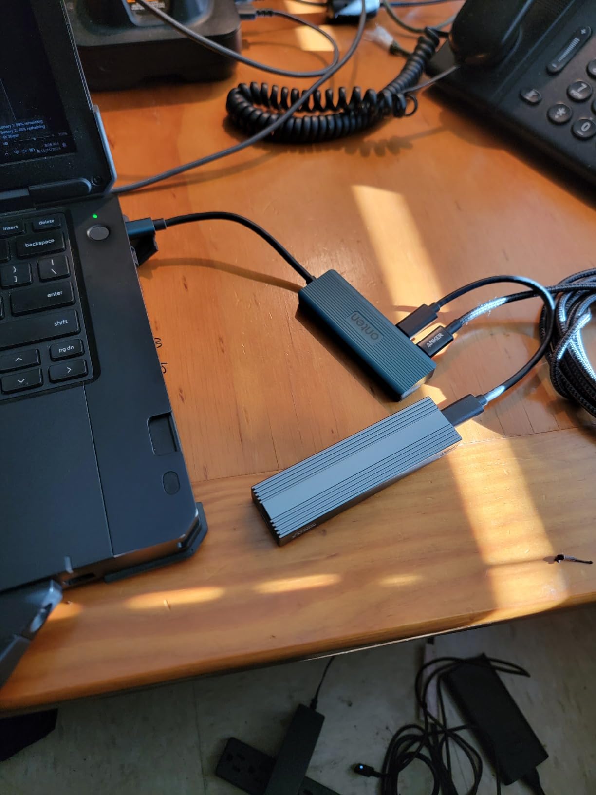 M.2 NVME SATA SSD Enclosure Adapter ,V VCOM USB 3.2 Gen 2 10Gbps NVMe PCI-E 6Gbps SATA M-Key / B+M Key Solid State Drive External Adapter with UASP Trim, for SSDs 2242 2260 2280 customer photo 1