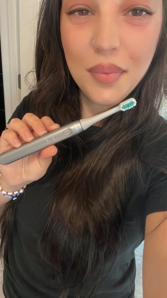 Aquasonic Icon Micro-Vibrating Sonic Toothbrush - ADA-Accepted - Onyx - Gentle Soft Bristle Toothbrush, Rechargeable, 2 Brushing Modes, Smart Timer, 30+ Day Battery, Travel Case, Magnetic Holder customer photo 2
