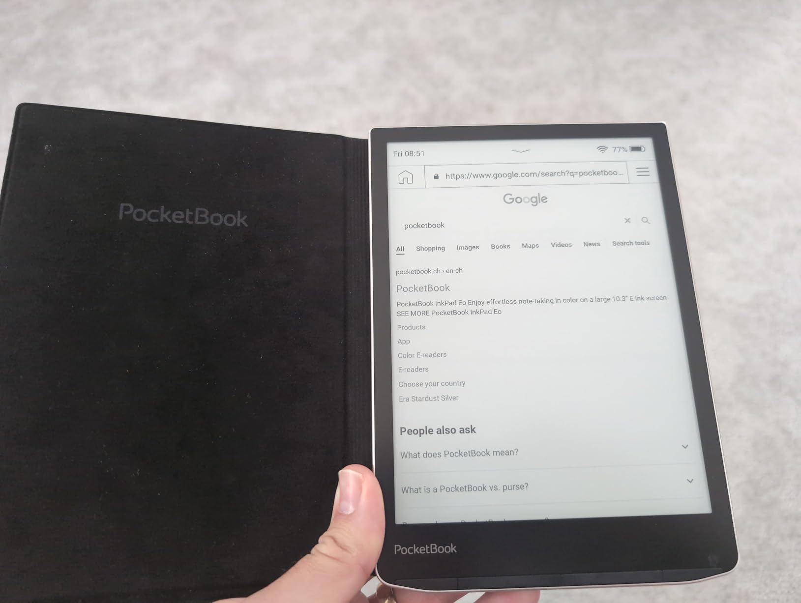 PocketBook InkPad 4 | Eye-Friendly Audio & E-Book Reader | Large 7.8ʺ E-Ink Display | Anti-Scratch Protection | Text-to-Speech Function | Bluetooth® | Built-in Speaker | SMARTlight | IPX8 Waterproof customer photo 1
