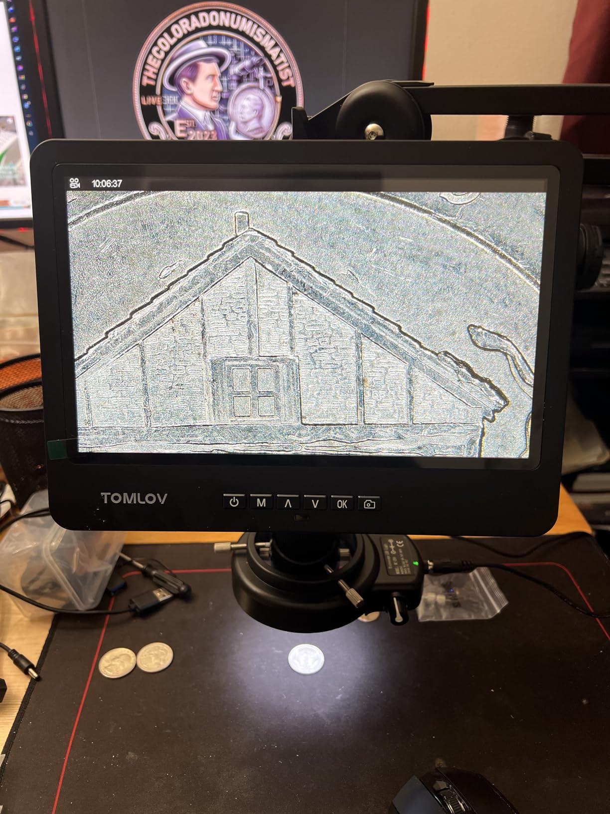 TOMLOV DM602 Flex 3 Lens HDMI Digital Soldering Microscope, Flexible Arm customer photo 1