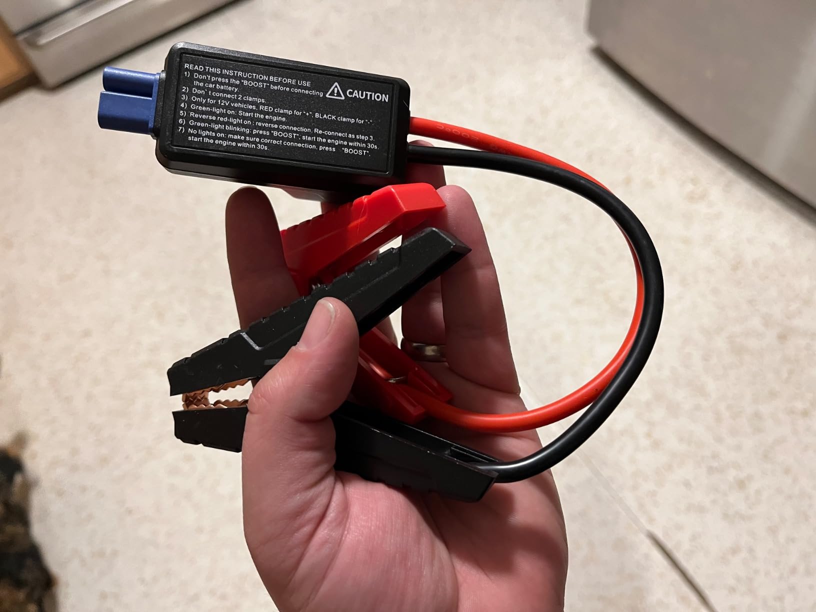 YESPER 12V Portable Car Jump Starter 1500A Motorcycle Battery Jump Pack customer photo 2