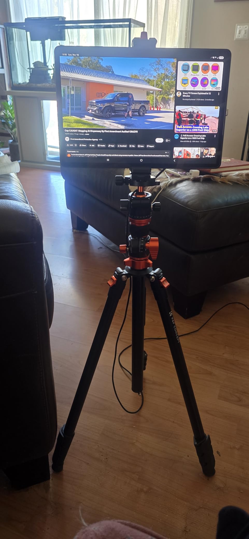 K&F CONCEPT 90''/230cm Ultra High Horizontal Overhead Camera Tripod customer photo 1