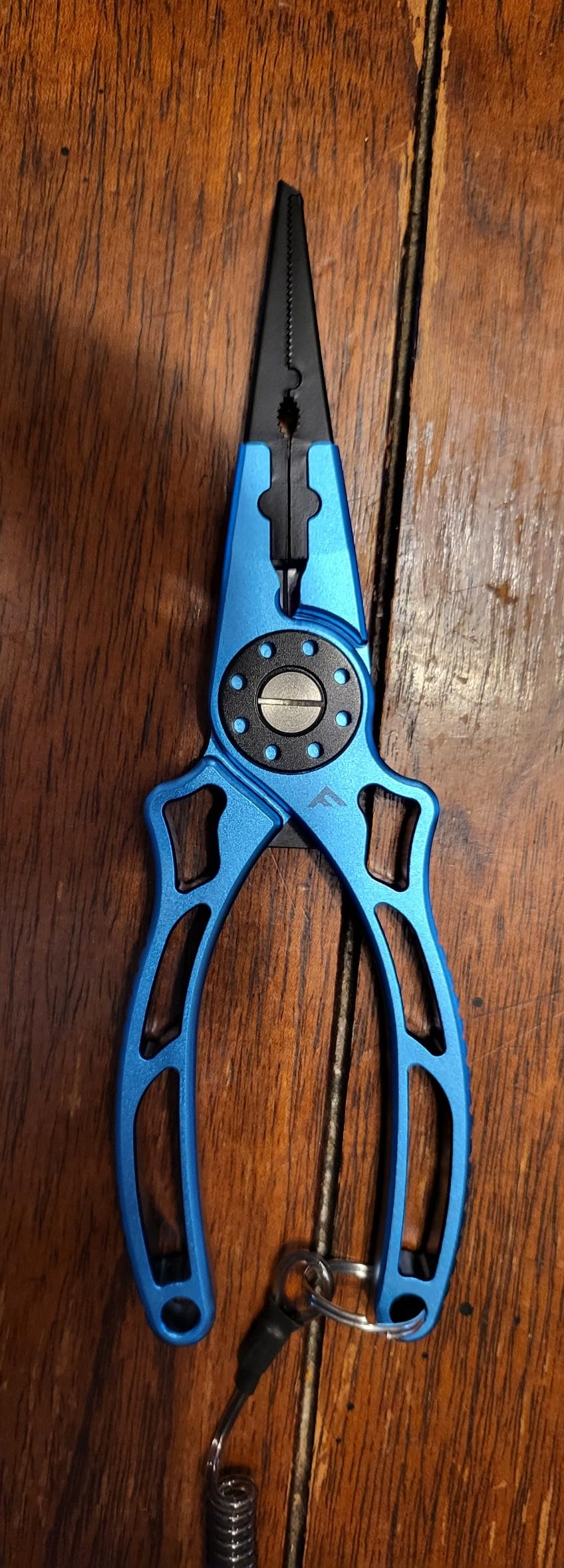 FLISSA Fishing Pliers, Safety Lock Design Fish Pliers Saltwater, Aluminum Hook Remover, Titanium 6Al-4V Jaw and Tungsten Carbide Line Cutters, Sheath & Lanyard, Fishing Gear Gifts for Men customer photo 2