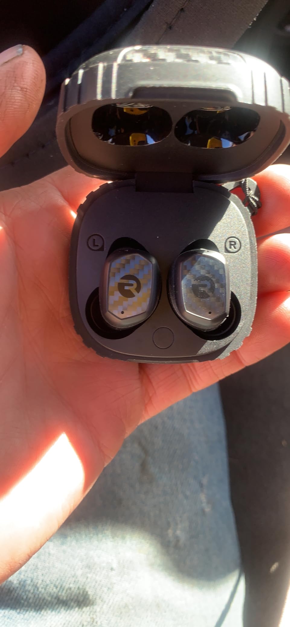 Raycon Impact Earbuds Military-Grade Impact Resistant, IP67 Bluetooth Earbuds with Stereo Sound, 90 Hours of Battery Life, Active Noise Cancellation (Black) customer photo 1