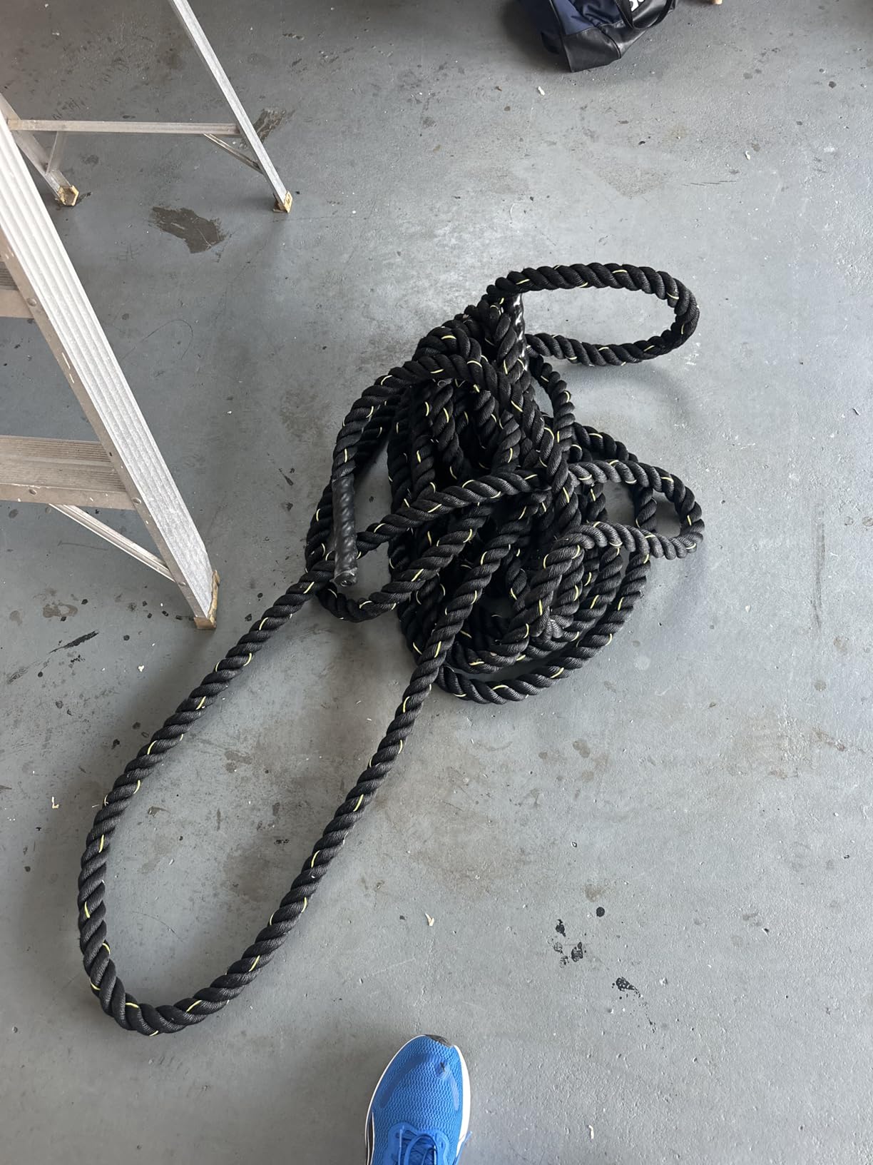 Fitvids Battle Rope 1.5Inch 2 Inch Diameter Poly Dacron 30 FT, 40 FT, 50 FT Length, Heavy Ropes for Home Gym and Workout customer photo 2