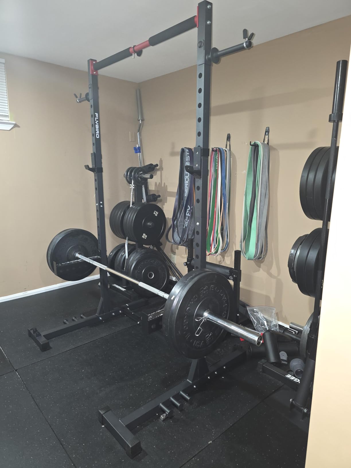 FLYBIRD SR1 Squat Rack, Adjustable Power Rack for 6FT/7FT Barbells customer photo 2