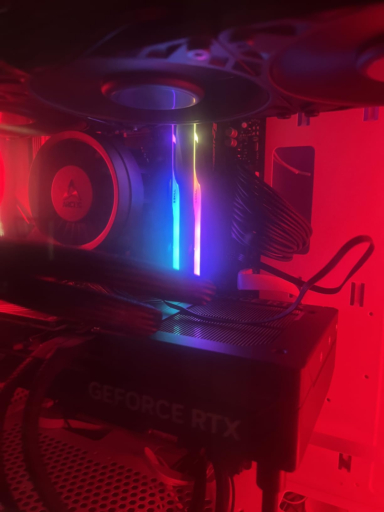 G.SKILL Trident Z5 RGB Series DDR5 RAM (Intel XMP 3.0 & AMD EXPO) 32GB (2x16GB) Up to 6000MT/s CL36-36-36-96 1.35V Desktop Computer Memory U-DIMM - Matte White (F5-6000J3636F16GX2-TZ5RW) customer photo 1