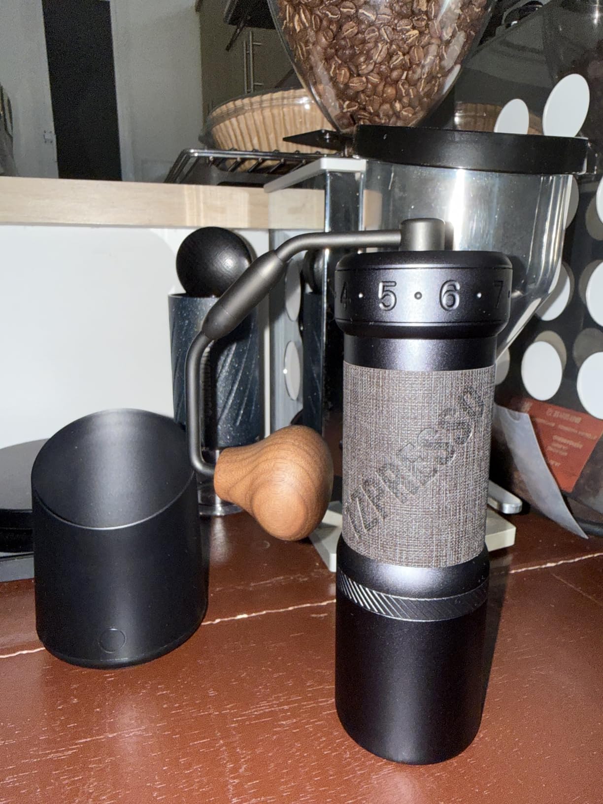 1Zpresso K-Ultra Manual Coffee Grinder Iron Gray with Carrying Case, Assembly Consistency Grind Stainless Steel Conical Burr, Foldable Handle, Numerical External Adjustable Setting, All-Round Grinder customer photo 1