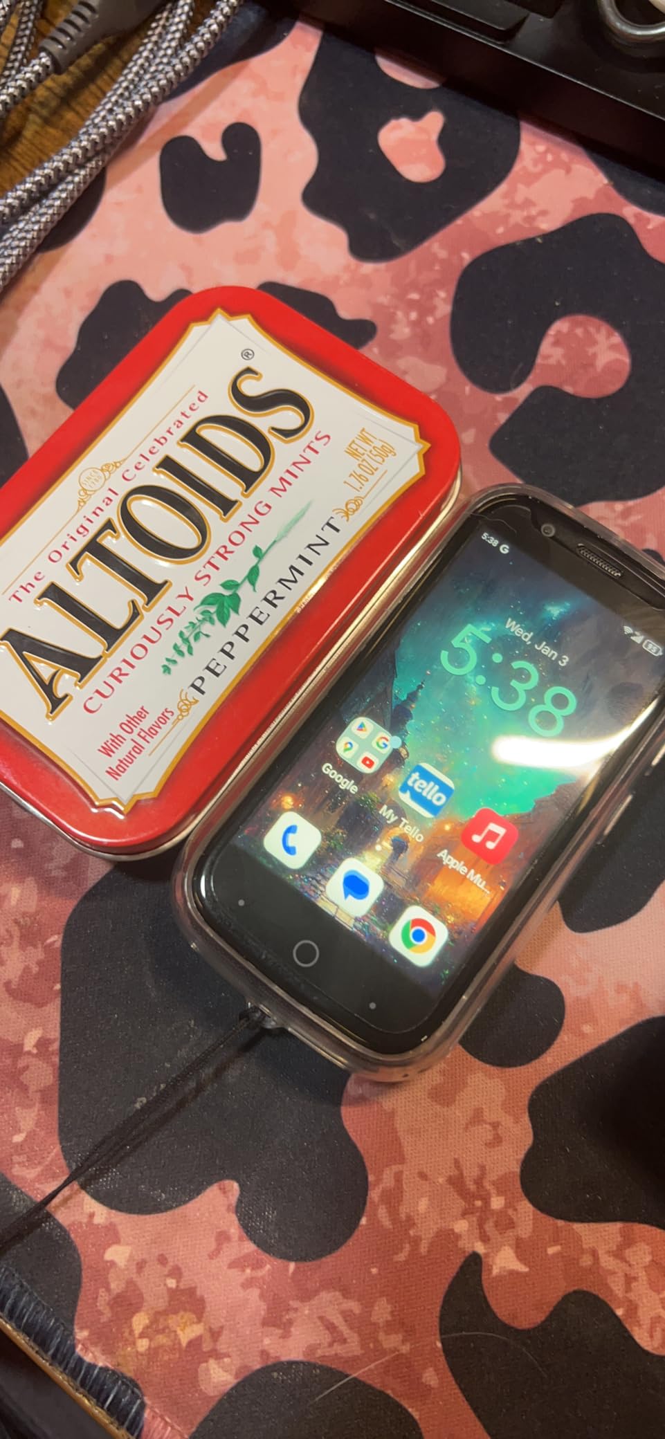 Unihertz Jelly Star, The World's Smallest 4G Android 13 Smartphone Transparent Design LED Light NFC OTG, Blue (Support T-Mobile & Verizon only) customer photo 1