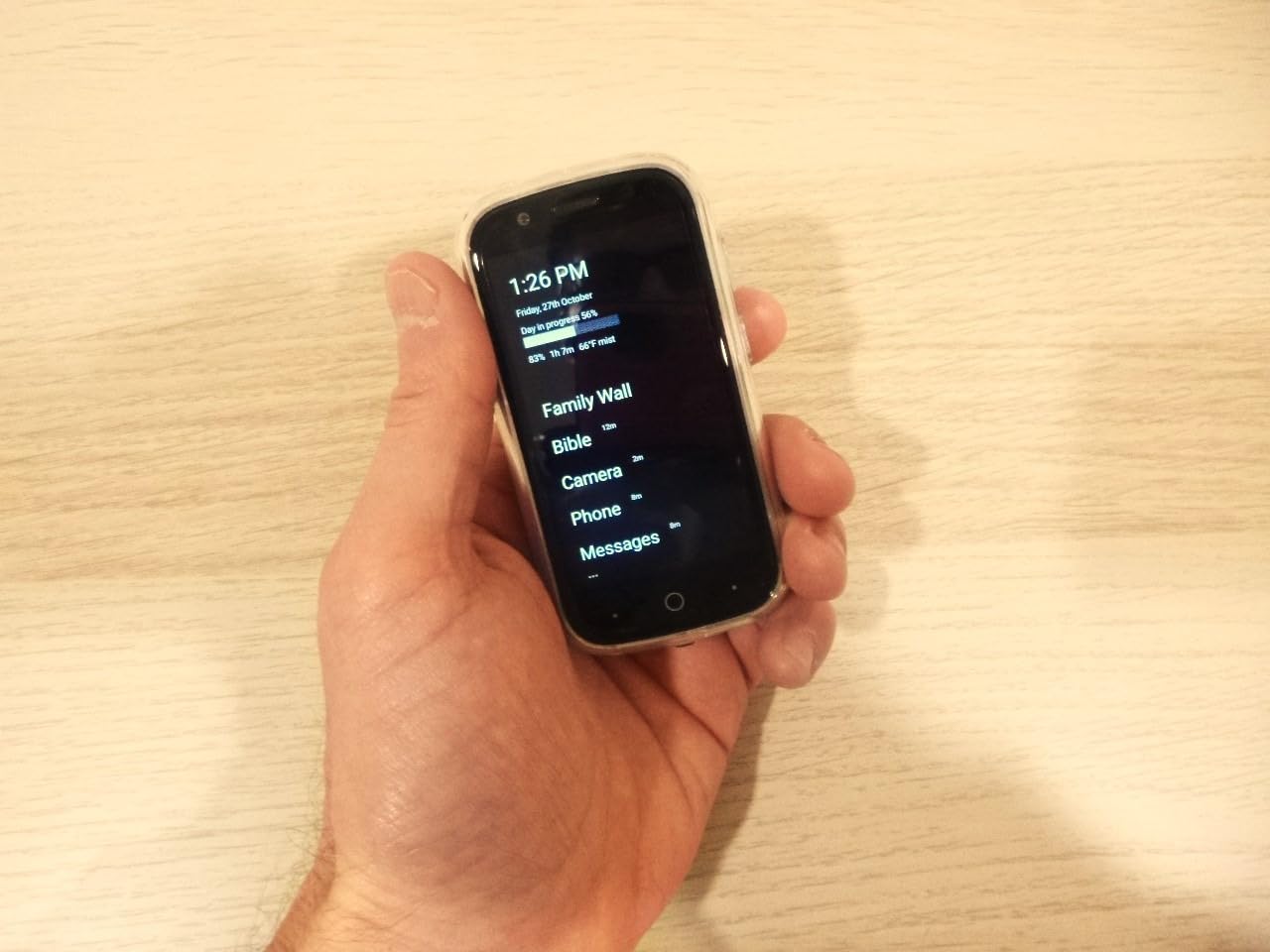 Unihertz Jelly Star, The World's Smallest 4G Android 13 Smartphone Transparent Design LED Light NFC OTG, Blue (Support T-Mobile & Verizon only) customer photo 2