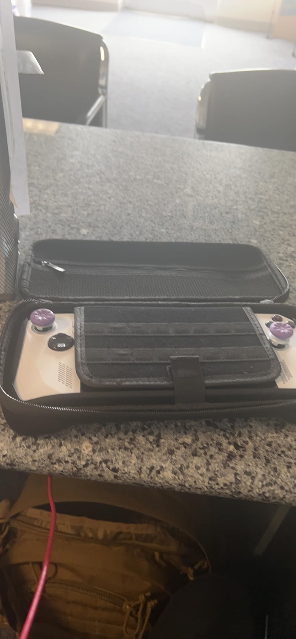 ENCASED Accessories Set for Asus ROG Ally - Handheld Kickstand Case with Hardshell Carrying Bag and Tempered Glass Screen Protector (Black) customer photo 2