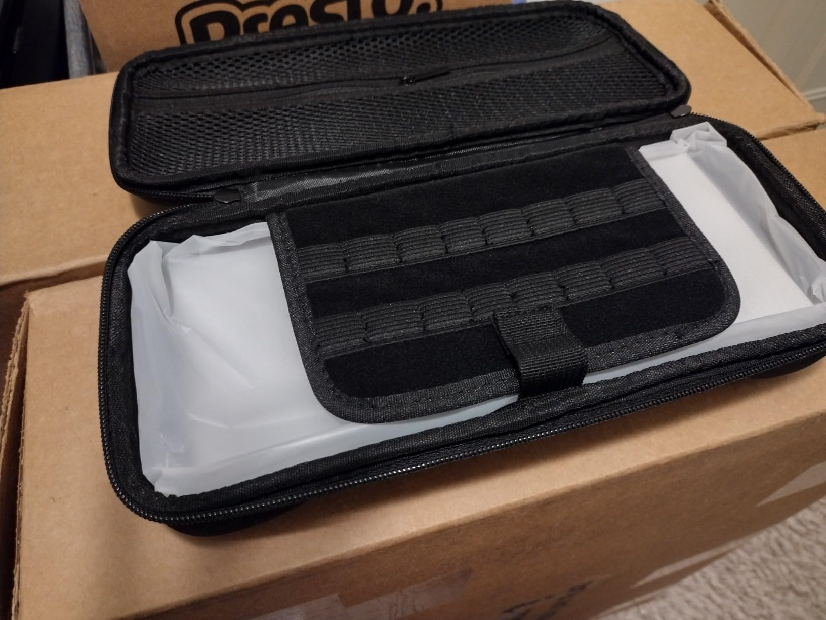 ENCASED 3-in-1 Asus ROG Ally Accessories Bundle - Clear Grip Case with Tempered Glass Screen Protector and Protective Carrying Bag with Handle (EVA Hard Shell) customer photo 1