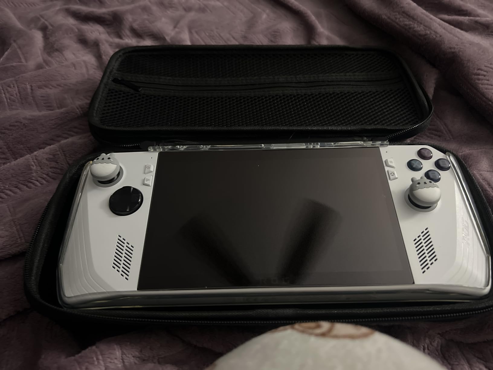 ENCASED 3-in-1 Asus ROG Ally Accessories Bundle - Clear Grip Case with Tempered Glass Screen Protector and Protective Carrying Bag with Handle (EVA Hard Shell) customer photo 2