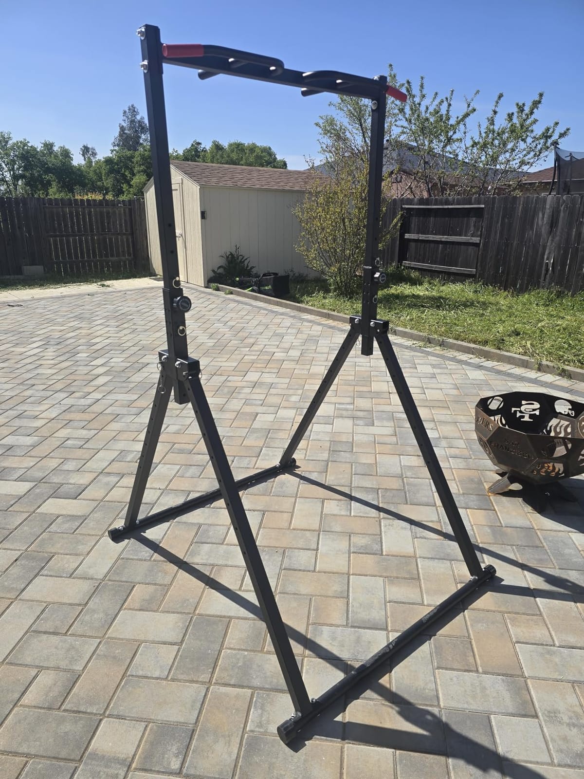 DOBESTS Power Tower Pull Up Bar Free Standing, Foldable Pull Up Station customer photo 1