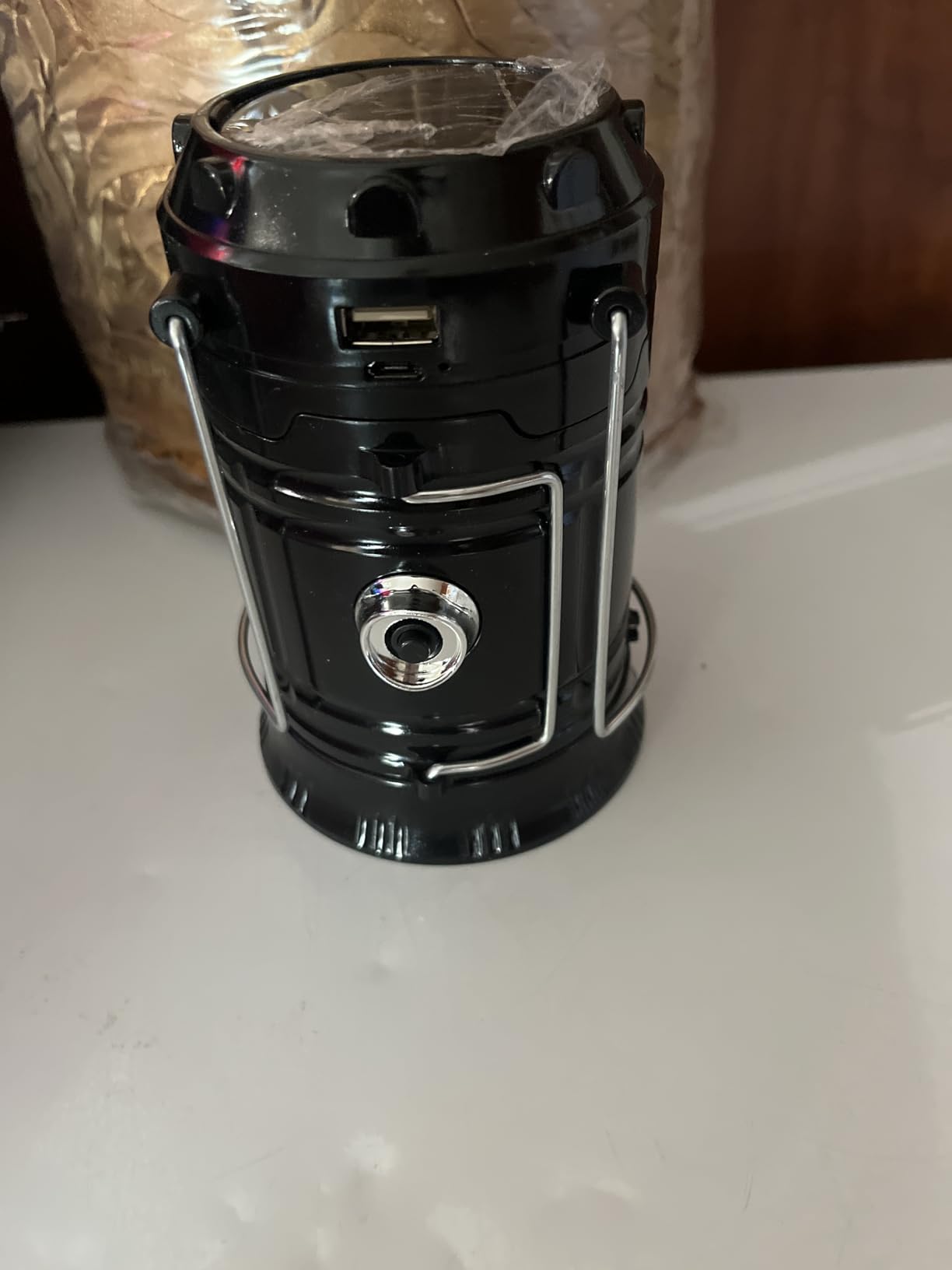 DIBMS 4-Pack Solar Camping Lantern, Collapsible Flashlight Emergency Lights customer photo 2