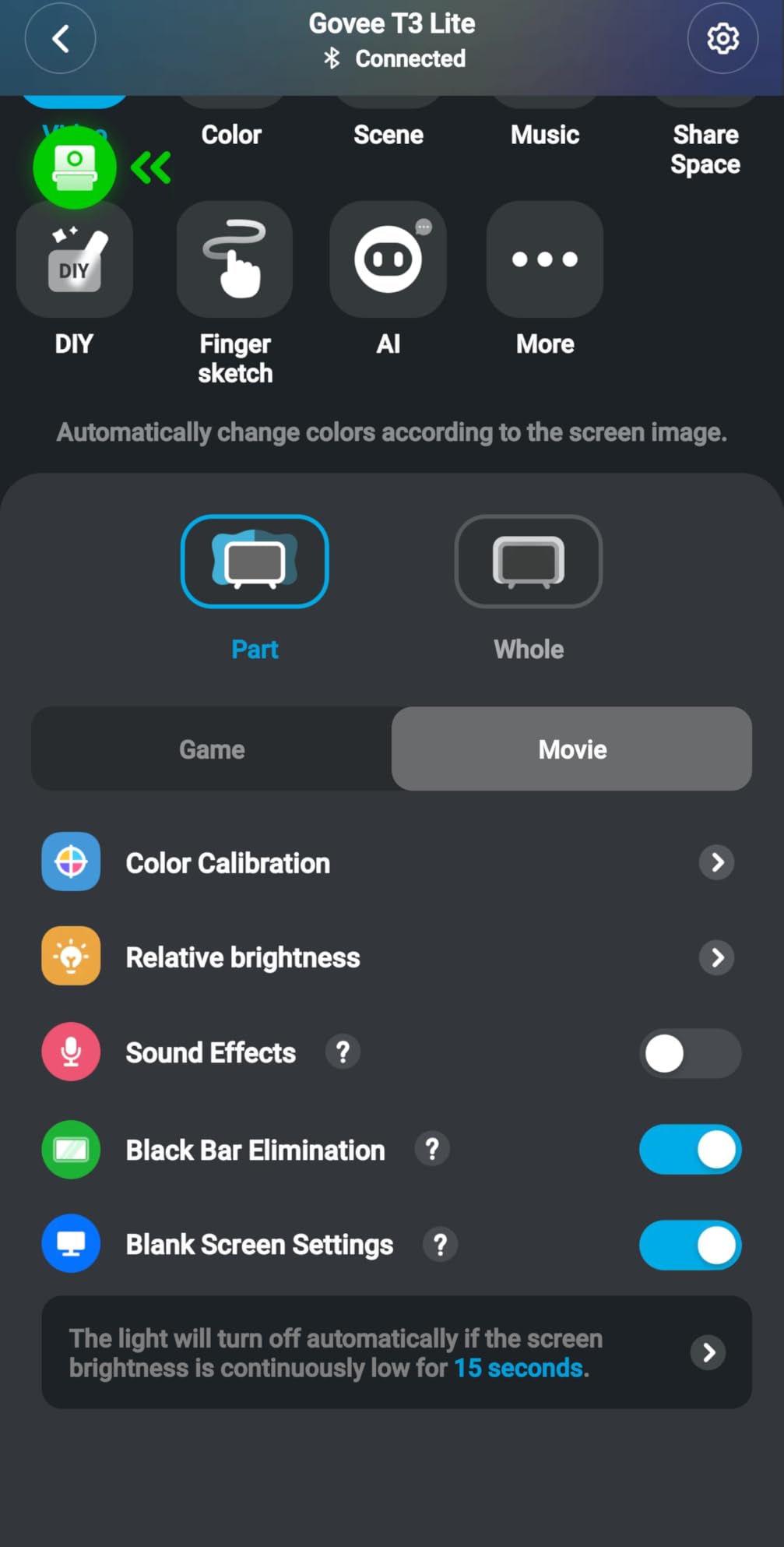 Govee TV Backlight 3 Lite, 11.8ft LED Strip Lights Sync with 55-65 Inch TVs customer photo 1