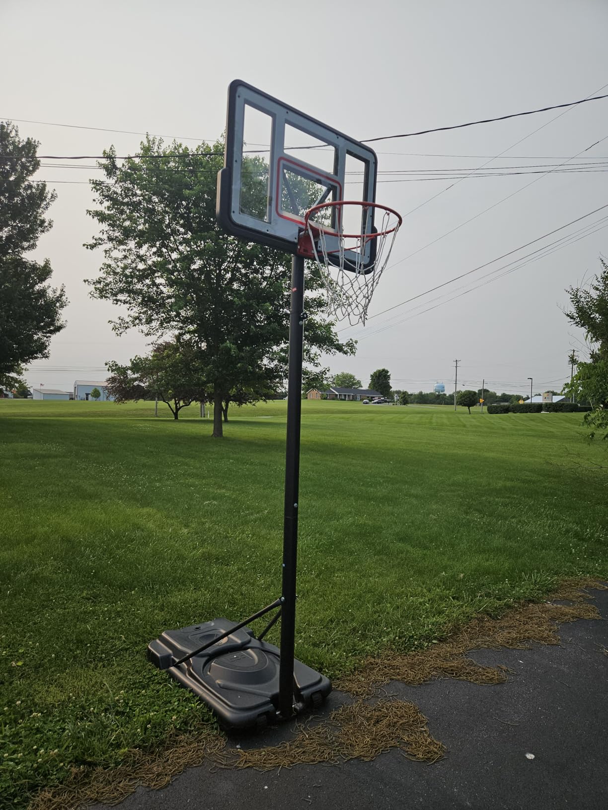 Best Choice Products 10ft Regulation Basketball Hoop, Height Adjustable Outdoor Goal w/Shock Absorbent Rim, Base Gel, 2 Wheels customer photo 1