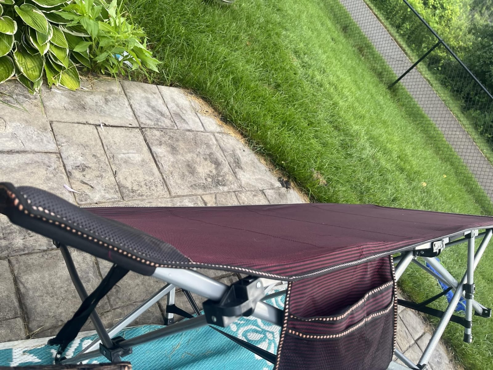 ABORON XXL Folding Camping Cot for Adults, 32 in Wide with Mattress, 900 lb customer photo 2