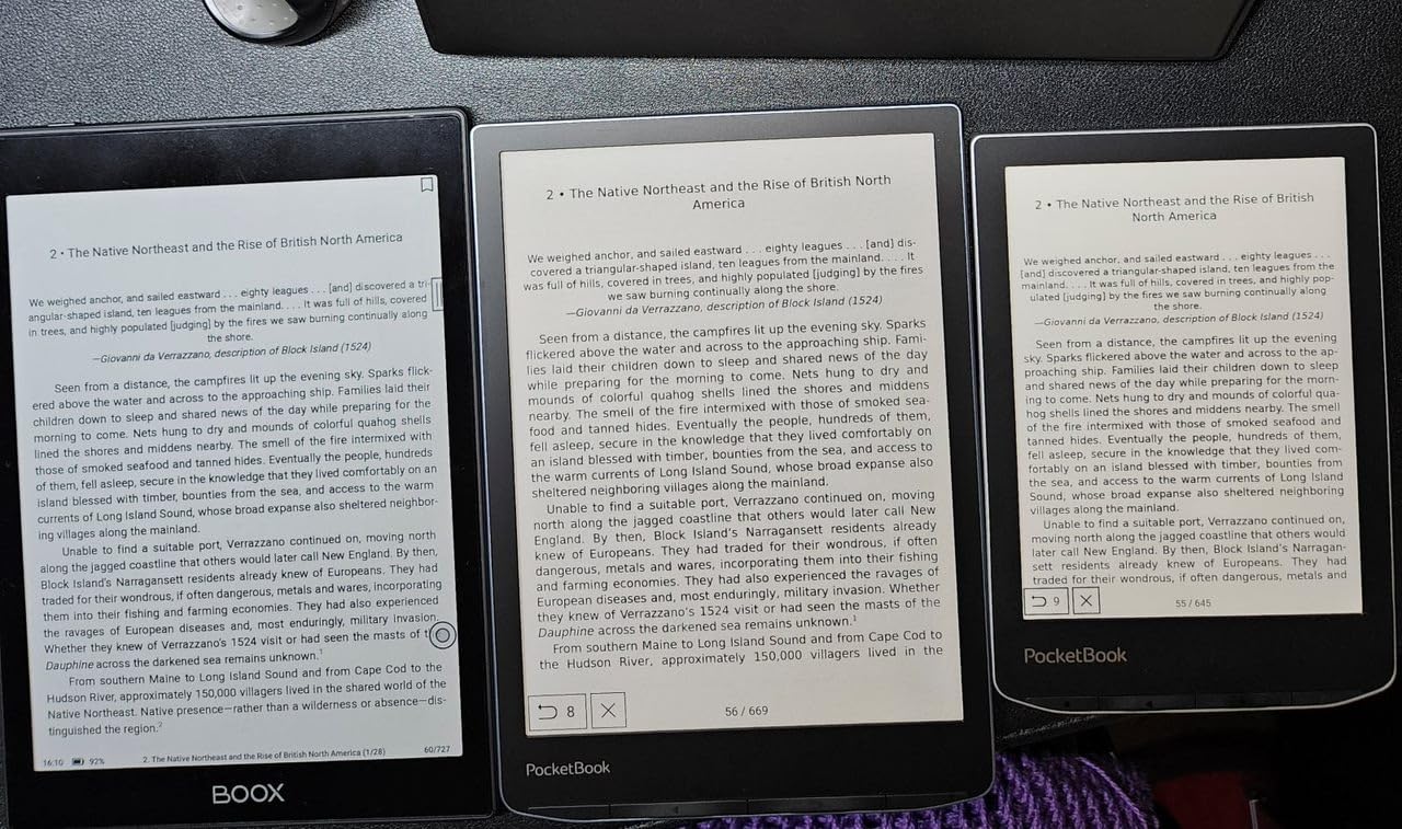 PocketBook InkPad Color 3 E Ink E-Reader 32GB - Enhanced 7.8'' Color E-Paper Display-Eye-Friendly Audio-Book & E-Book Reader-Text-to-Speech-SMARTlight, Bluetooth, Built-in Speaker-Waterproof customer photo 1