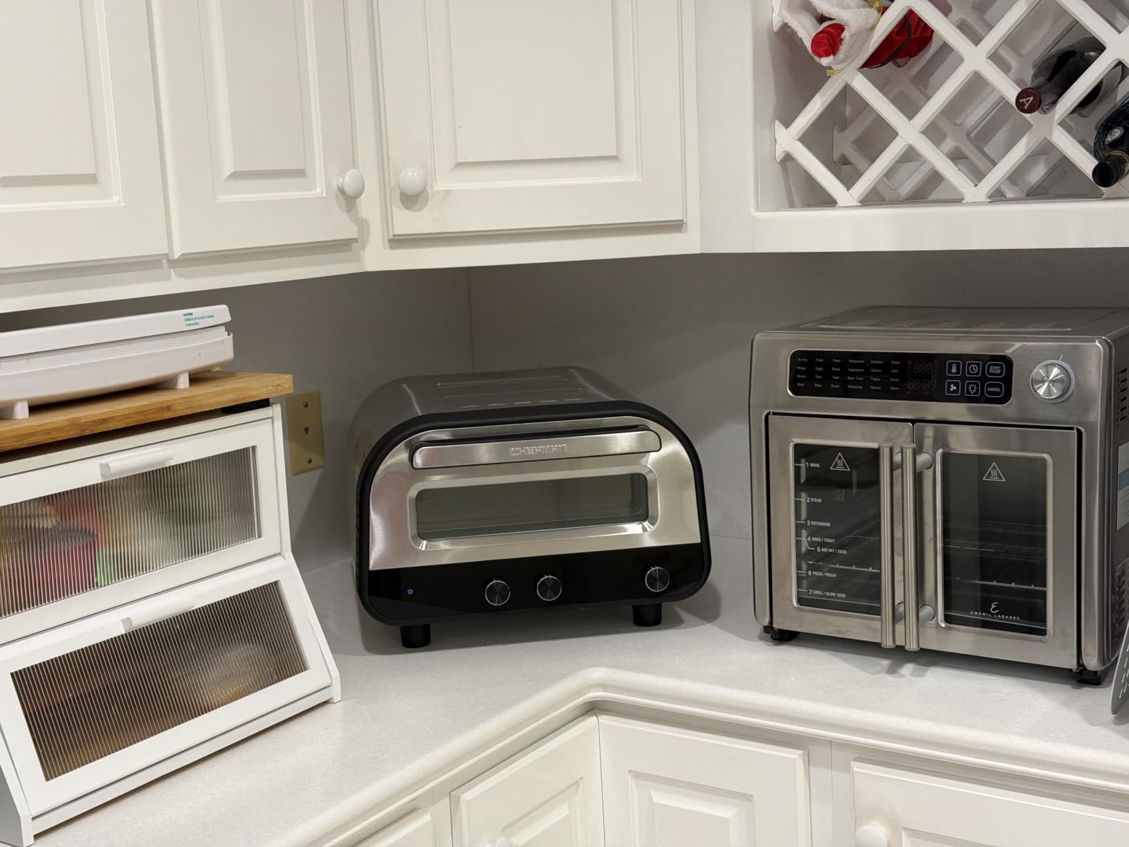 CHEFMAN Indoor Pizza Oven - Makes 12 Inch Pizzas in Minutes, Heats up to 800°F - Countertop Electric Pizza Maker with 5 Touchscreen Presets, Pizza Stone and Peel Included - Stainless Steel customer photo 1
