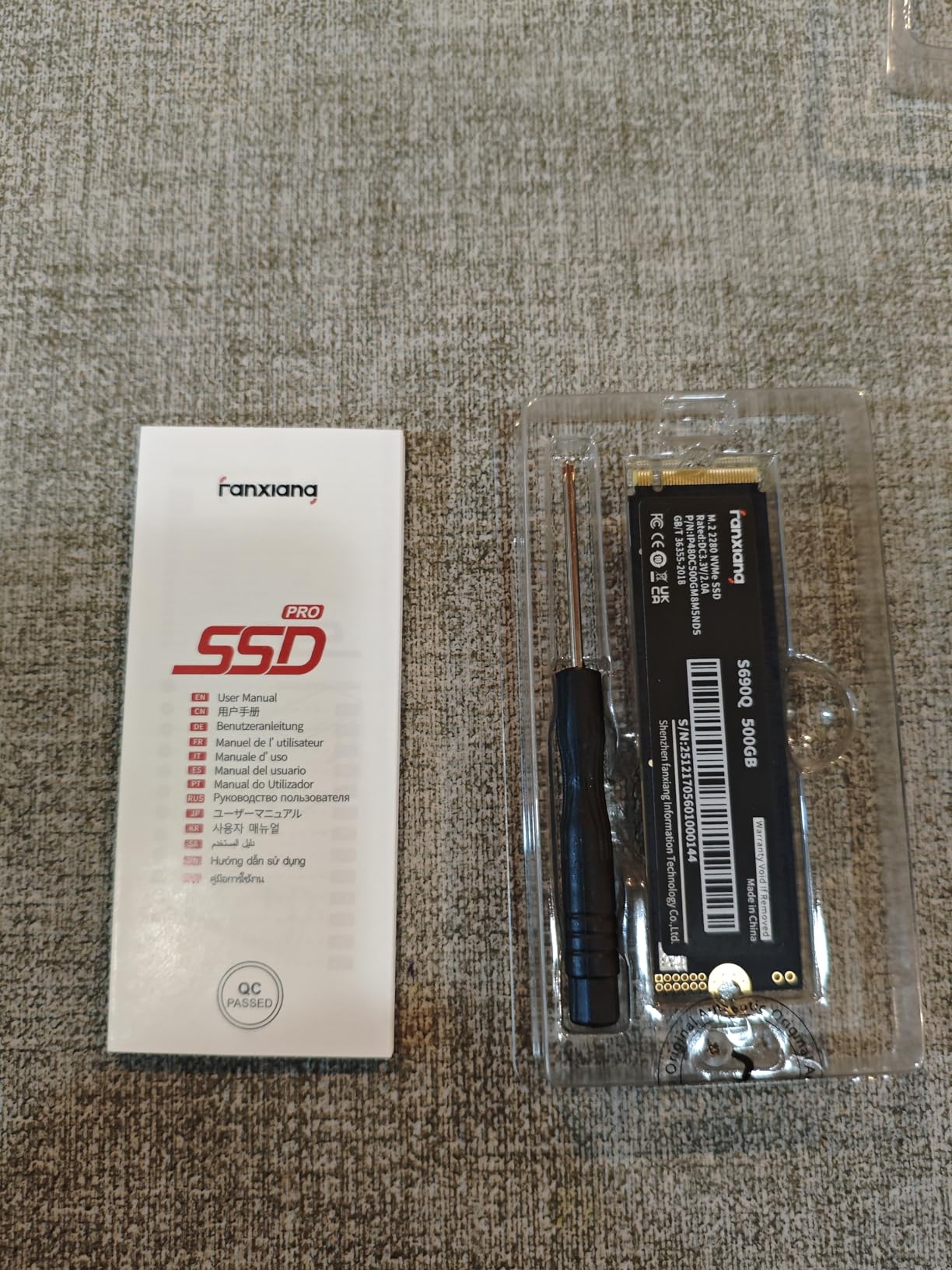 fanxiang 500GB NVMe SSD PCIe Gen4 M.2 SSD, Up to 4700 MB/s, Internal Gaming SSD for PS5, 3D NAND SLC Cache Solid State Drive Upgrade Storage for PC/Laptops S690Q customer photo 2