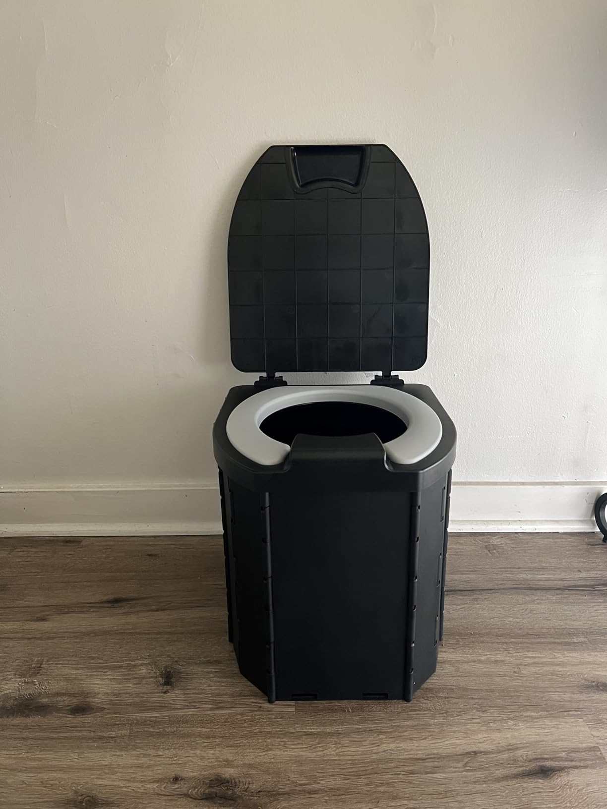 Portable Toilet, Upgraded 15'' toilet With Removable Paper Holder, Camping Toilet With A Load Capacity Of 450 Lbs, Portable Potty for Camping, Hiking, Road Trip, Car, RV, Tent, Beach, Truck Drivers customer photo 2
