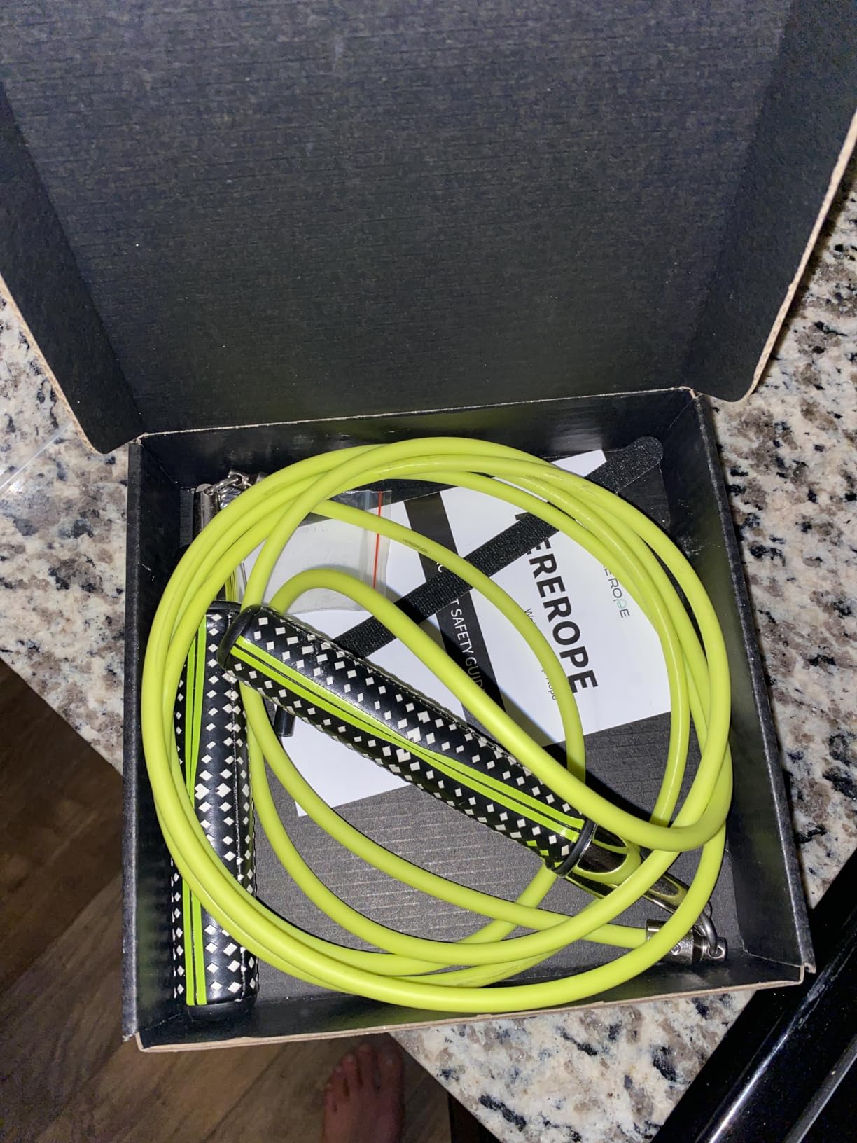 HEREROPE 1/4LB Weighted Jump Rope for Speed, Cardio, Boxing & Workout, Skipping Rope with Ball-bearing, Comfortable & Ergonomic Grip, Tangle Free Cable, Jump Ropes for Men Women Fitness customer photo 2