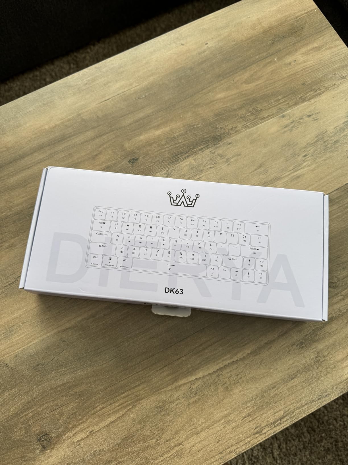 DIERYA DK63 60% Wireless Mechanical Gaming Keyboard | Bluetooth/2.4G/Wired | RGB Backlit Compact 63 Keys Mini Office Keyboard | with Red Switch | for Windows Laptop PC Gamer Typist-White customer photo 1