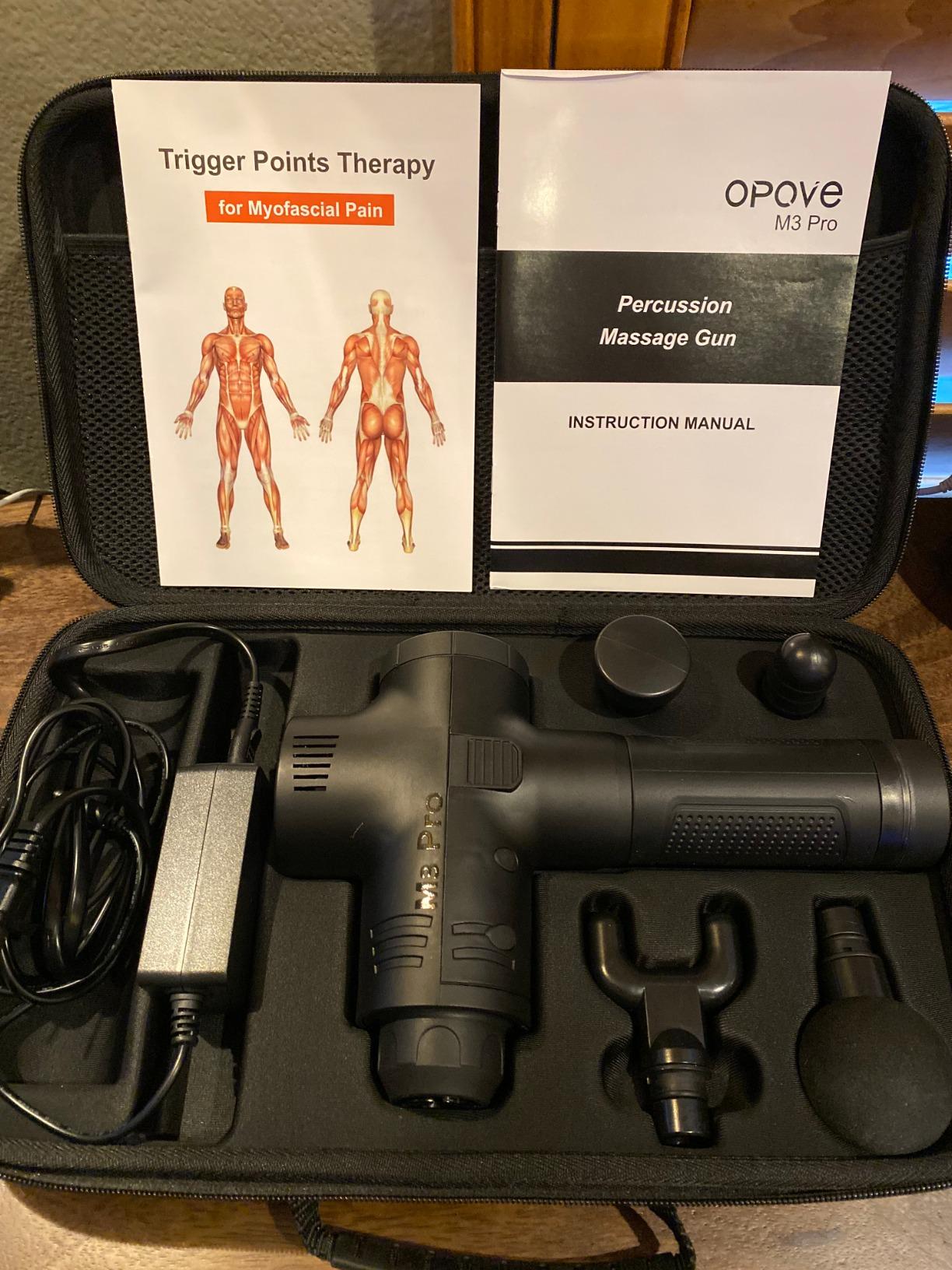 Opove M3 Mini Massage Gun for Back Pain Relief with Facial Mode | 7mm Amplitude, 4 Vibration Levels Ultralight and Rechargeable Fascia Gun Active Recovery Great Gift for Women customer photo 1