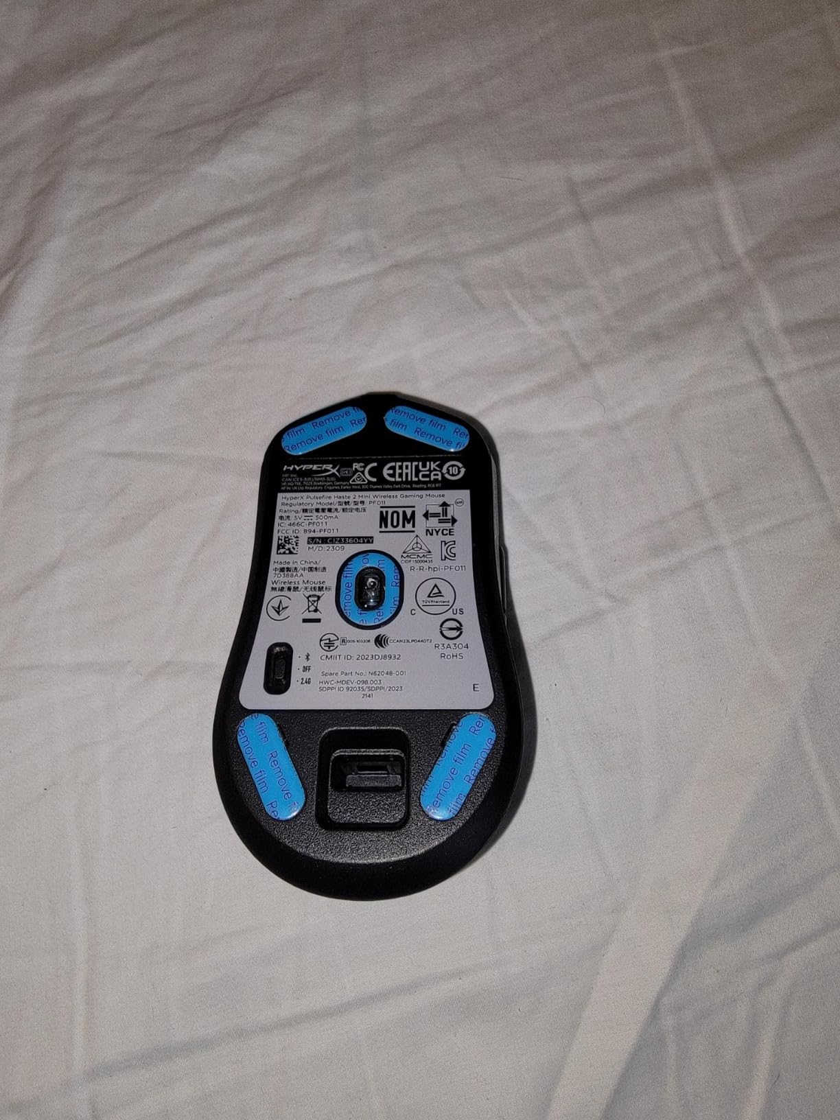 HyperX Pulsefire Haste 2 Mini - Wireless Gaming Mouse for PC Compact Lightweight Bluetooth 2.4GHz Black customer photo 1