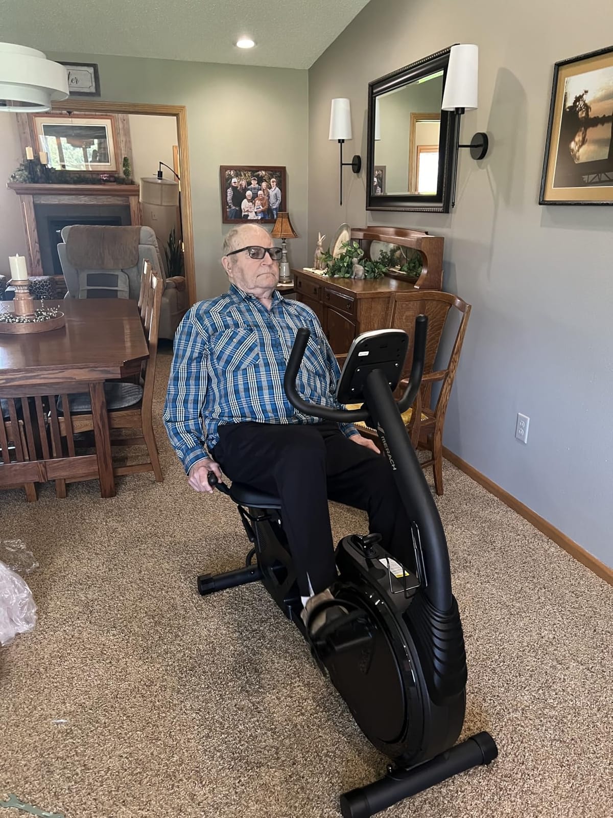 MERACH Recumbent Exercise Bikes for Home High-end customer photo 2