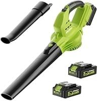 Leaf Blower Cordless with 2.0Ah Battery & Charger, 130MPH 180CFM High Speed customer photo 2