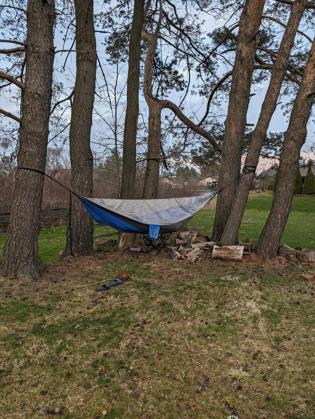 Camping Hammock, Portable Hammocks with Mosquito Net,Lightweight Nylon Parachute Hammock with 10ft Tree Straps,Camping Gear Must Haves for Travel Hiking Backpacking Beach Patio-Green&Khaki customer photo 2