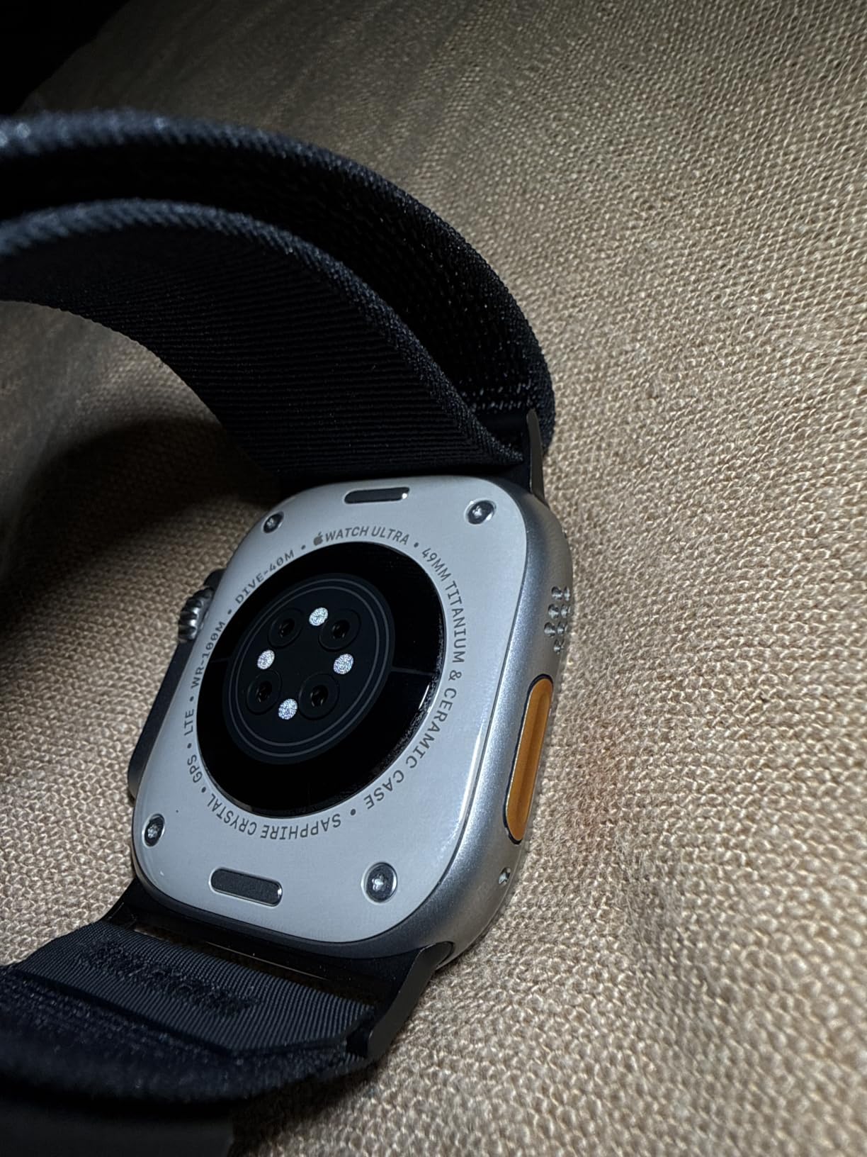 Apple Watch Ultra 2 [GPS + Cellular, 49mm] - Titanium Case With White Ocean Band, One Size (Renewed) customer photo 2