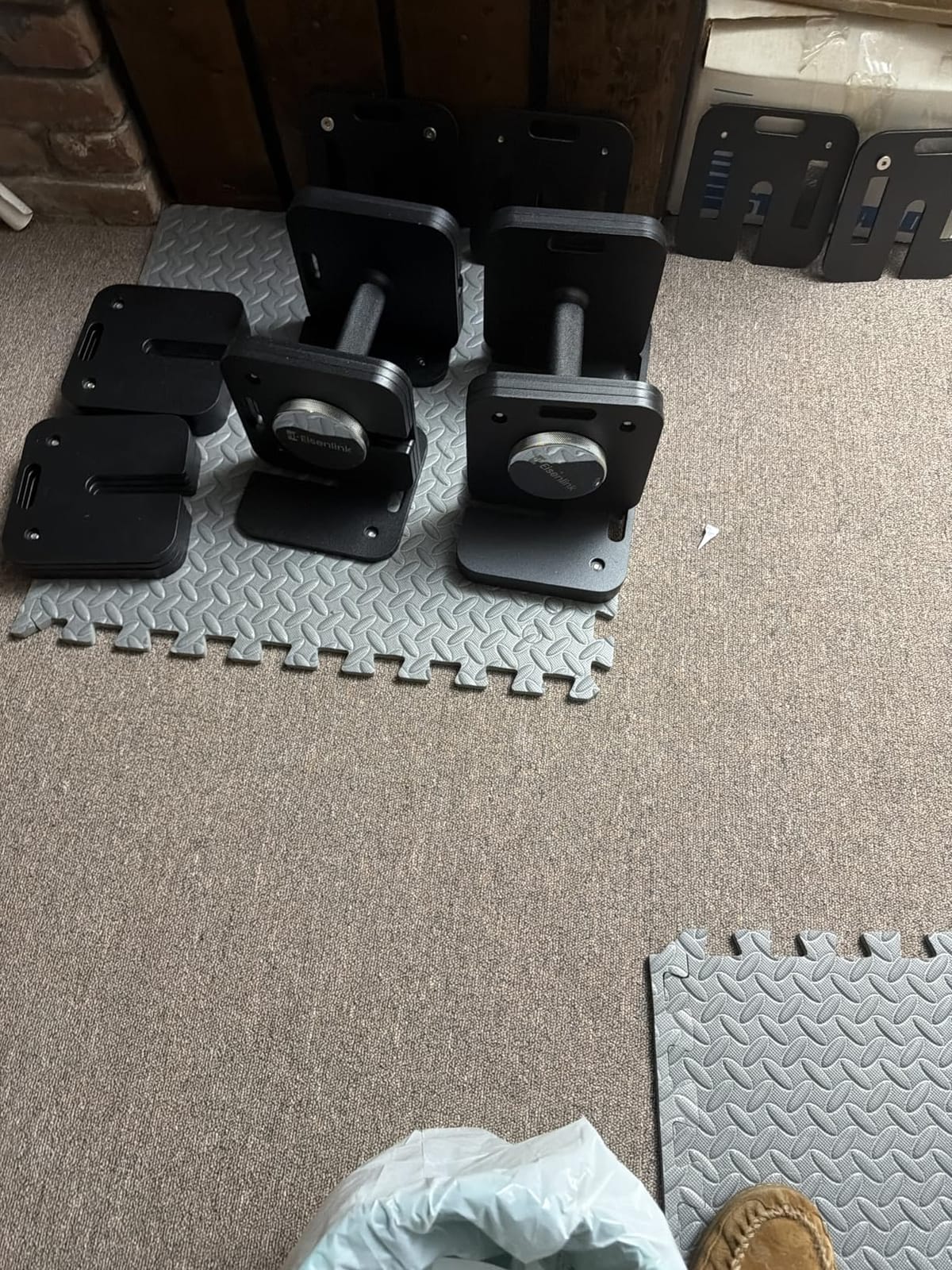 Eisenlink Adjustable Dumbbell Set, 10-50/80lb, 5lb Increments, Quick-Lock customer photo 2