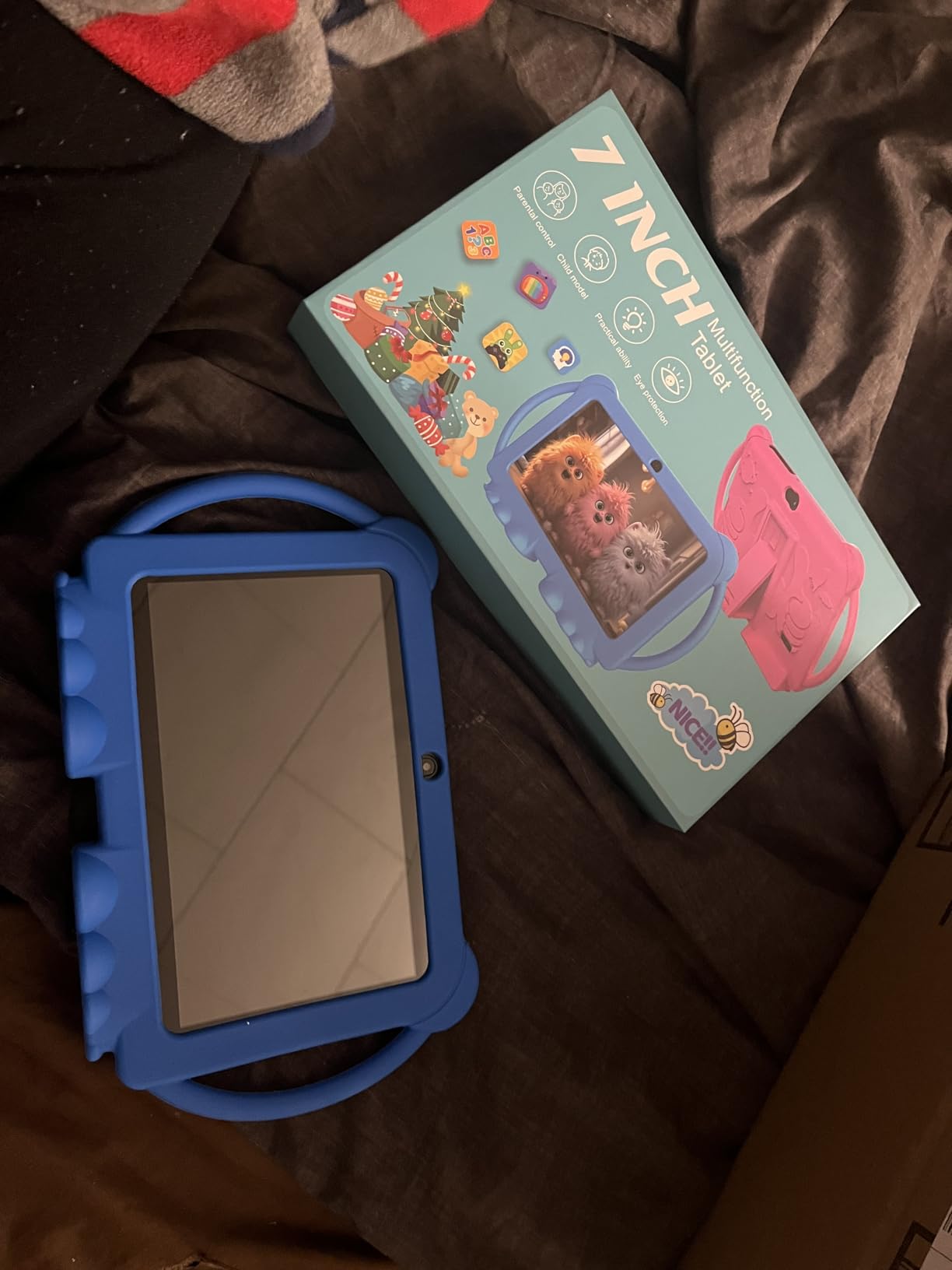 HOTTABLET Kids Tablet 7 inch Android, 4GB RAM 32GB ROM, 1TB Expandsion, with Parental Control, WiFi, Bluetooth, Dual Camera with Silicone Case, 1PCS (Pink) customer photo 1