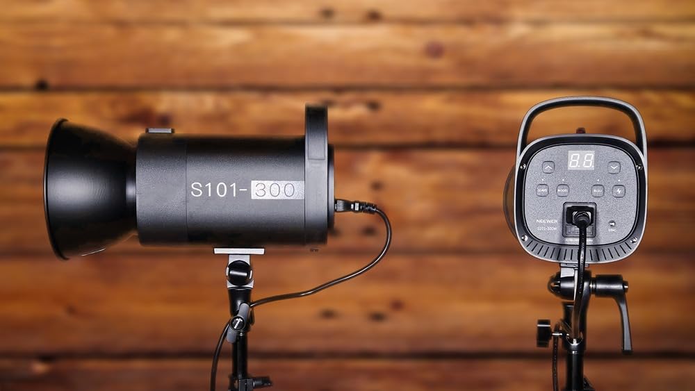 NEEWER 600Ws Studio Monolight Flash Light Kit: 2 Pack S101-300W PRO 5600K Strobe Lights with 2.4G Trigger/150W Modeling Lamps/Bowens Mount/Softboxes/Stands/Reflector/Bag, Compatible with QPRO customer photo 1
