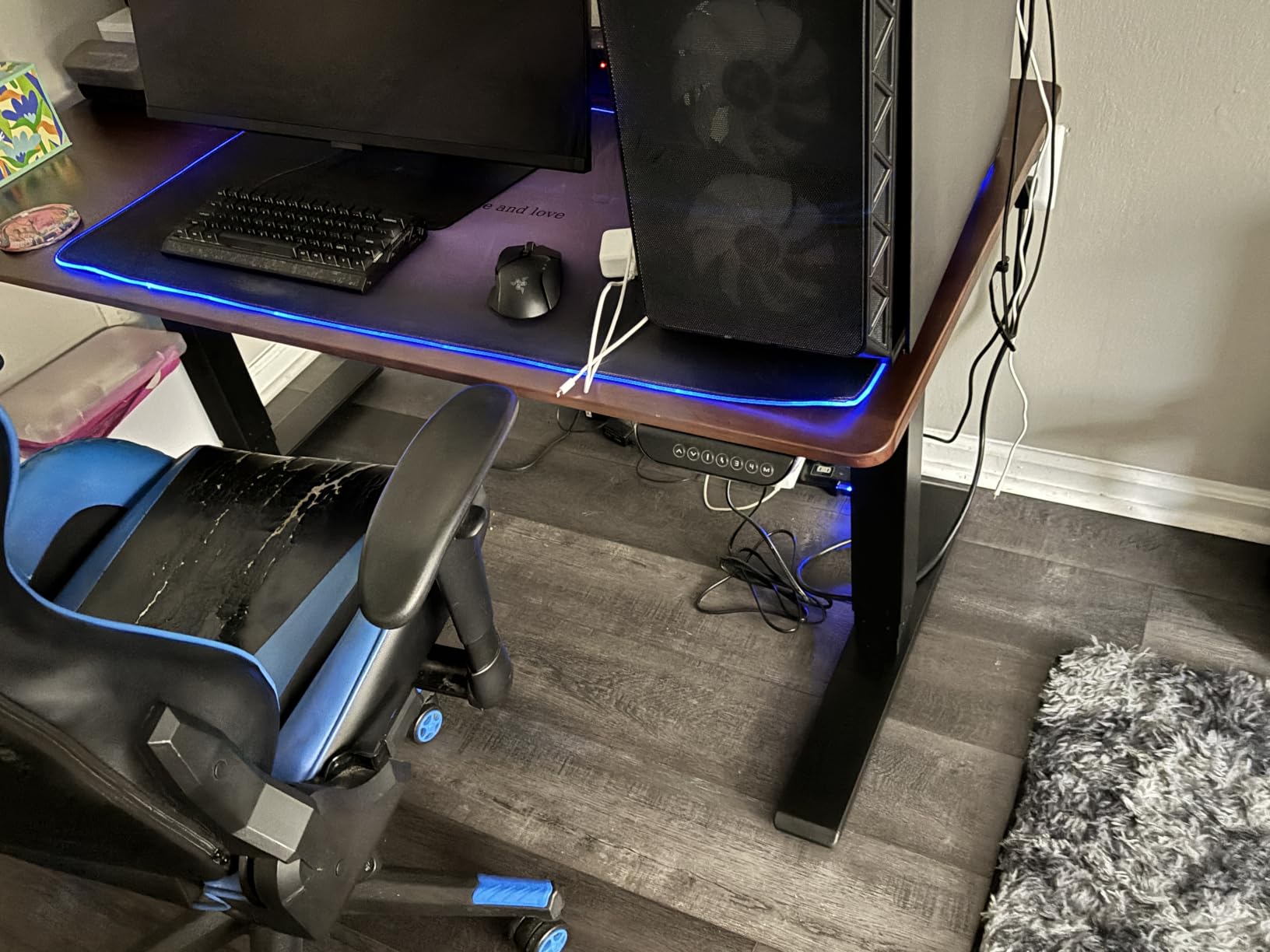FLEXISPOT E6 MAX Dual Motor 3-Stage Electric Standing Desk, 55 x 28 customer photo 2