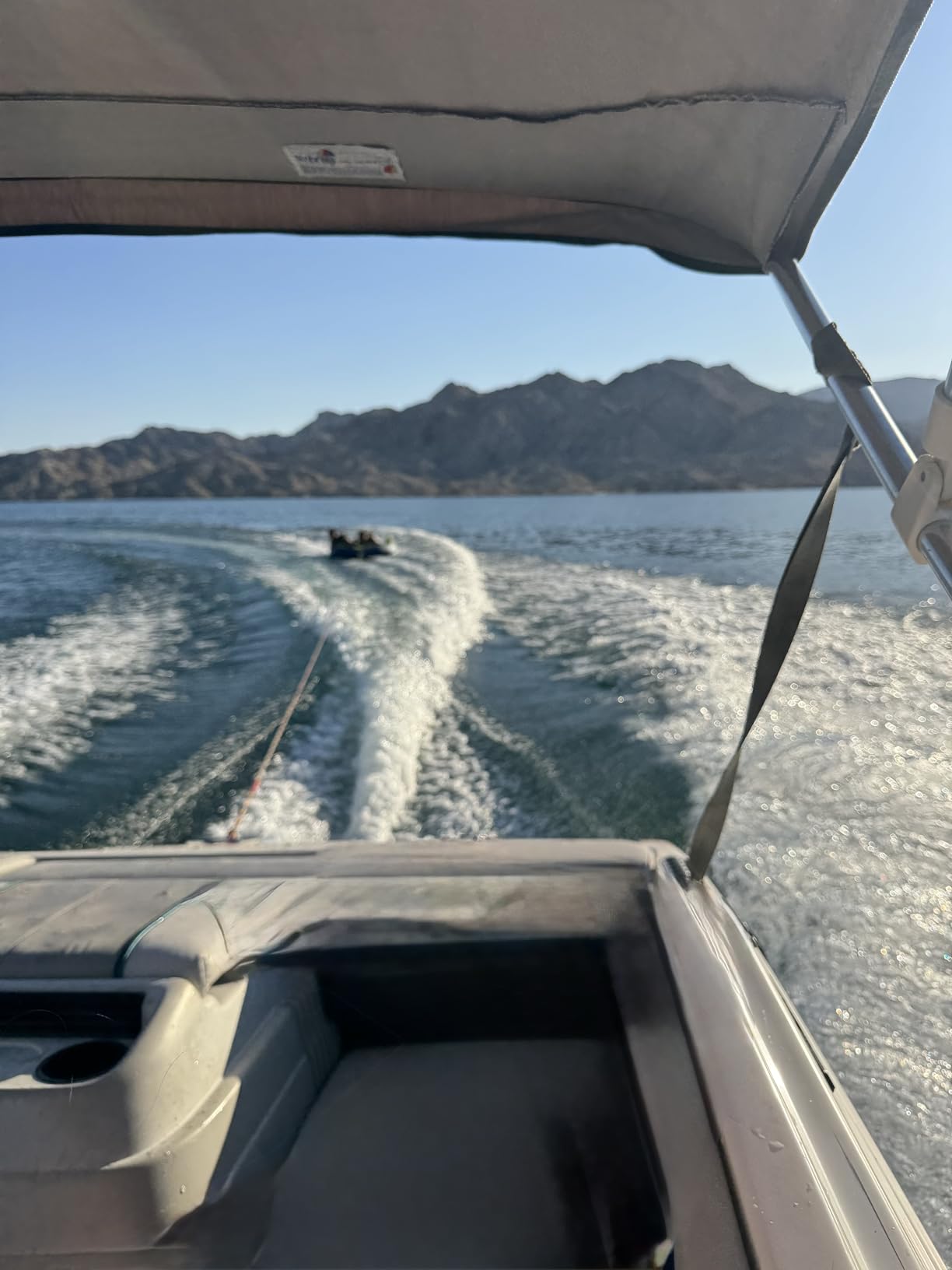 Towable Tubes for Boating 2 Person, Heavy Duty Boat Tubes and Towables, Inflatable Water Tubes for Boats to Pull with Fins, Drainage, Quick Connector, Large Capacity customer photo 2