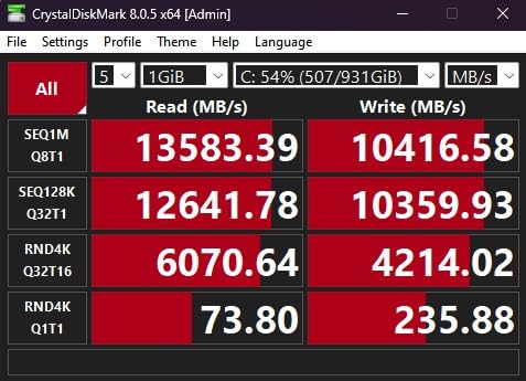 SABRENT Rocket 5 2TB Advanced Performance Internal M.2 PCIe GEN 5 14GB/s X4 NVMe SSD (SB-RKT5-2TB) customer photo 1