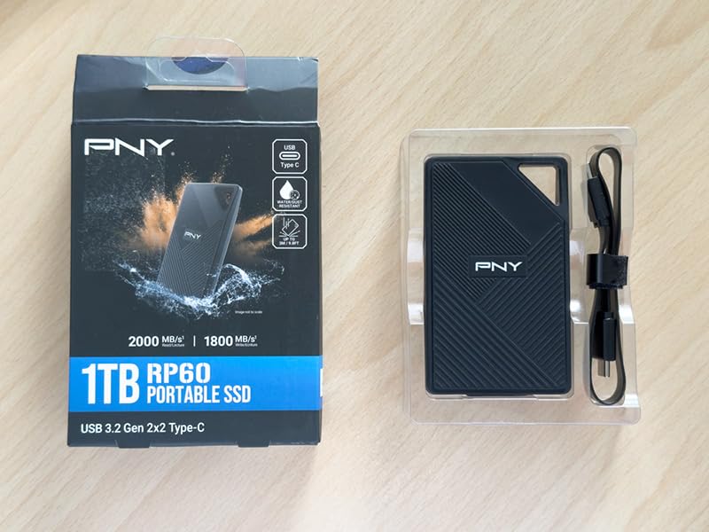 PNY RP60 1TB USB 3.2 Gen 2x2 Type-C Portable SSD customer photo 2