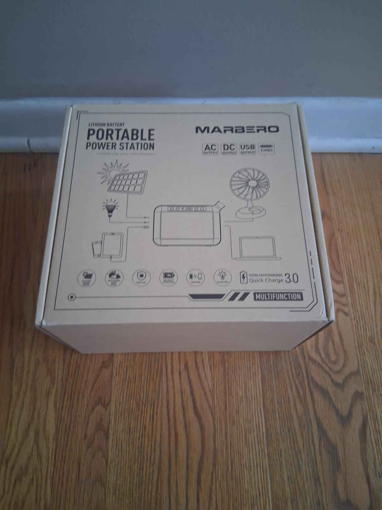 MARBERO 237Wh Solar Generator with Solar Panel Included Portable Power Station 300W Pure Sine Wave with Foldable Solar Panel 60W Set for Camping Outdoor Hiking Fishing Emergency | Solar Powered Generator 375W Surge Portable Power Station Pure Sine Wave 110V for Camping Outdoor Fishing Home Emergency CPAP customer photo 1
