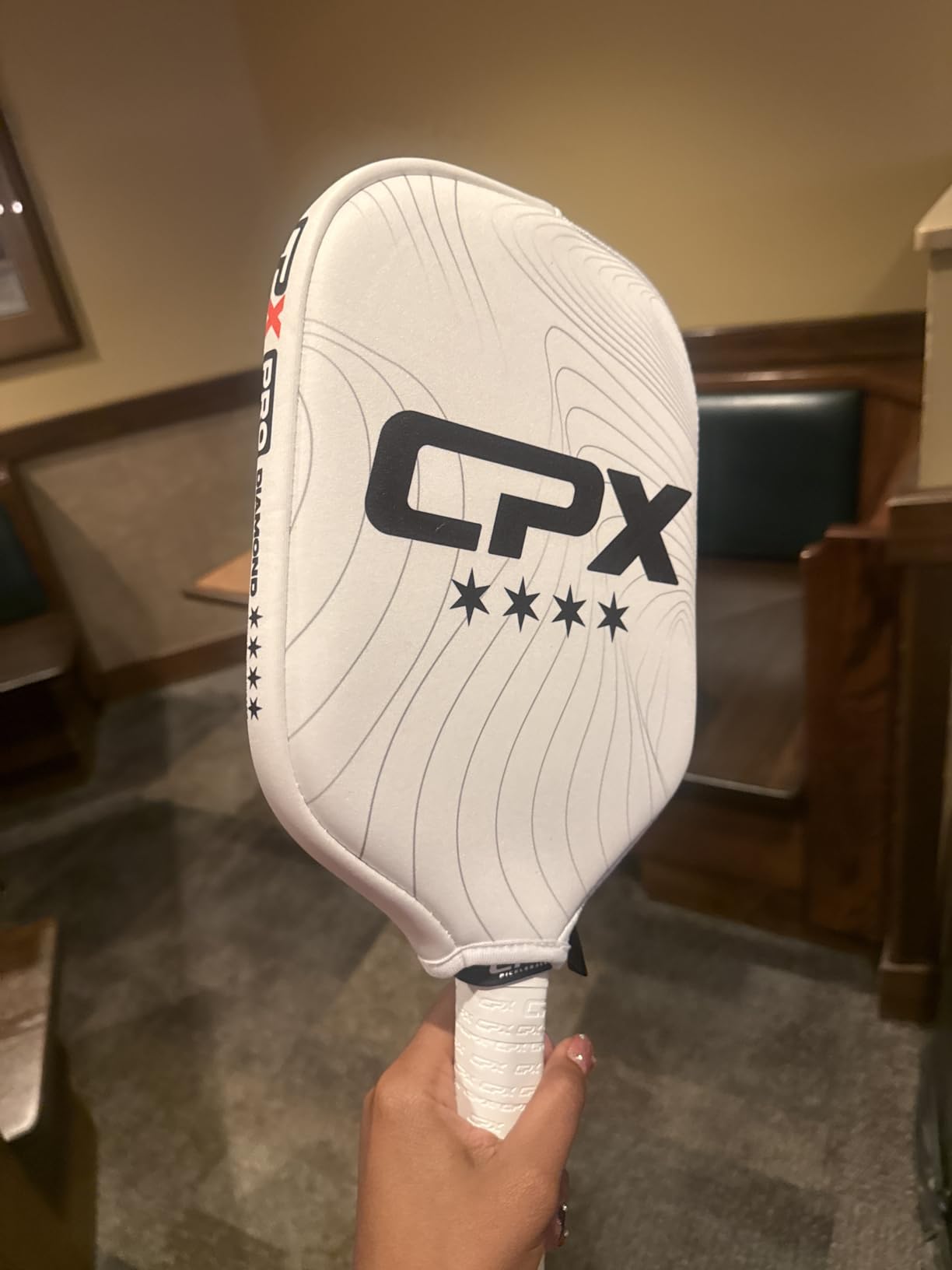 CPX Pro Carbon Fiber Pickleball Paddle - Professional Grade, Matte Finish, Honeycomb Core, Tennis Style Grip - Edgeless Paddle Designed in Chicago, USA customer photo 2