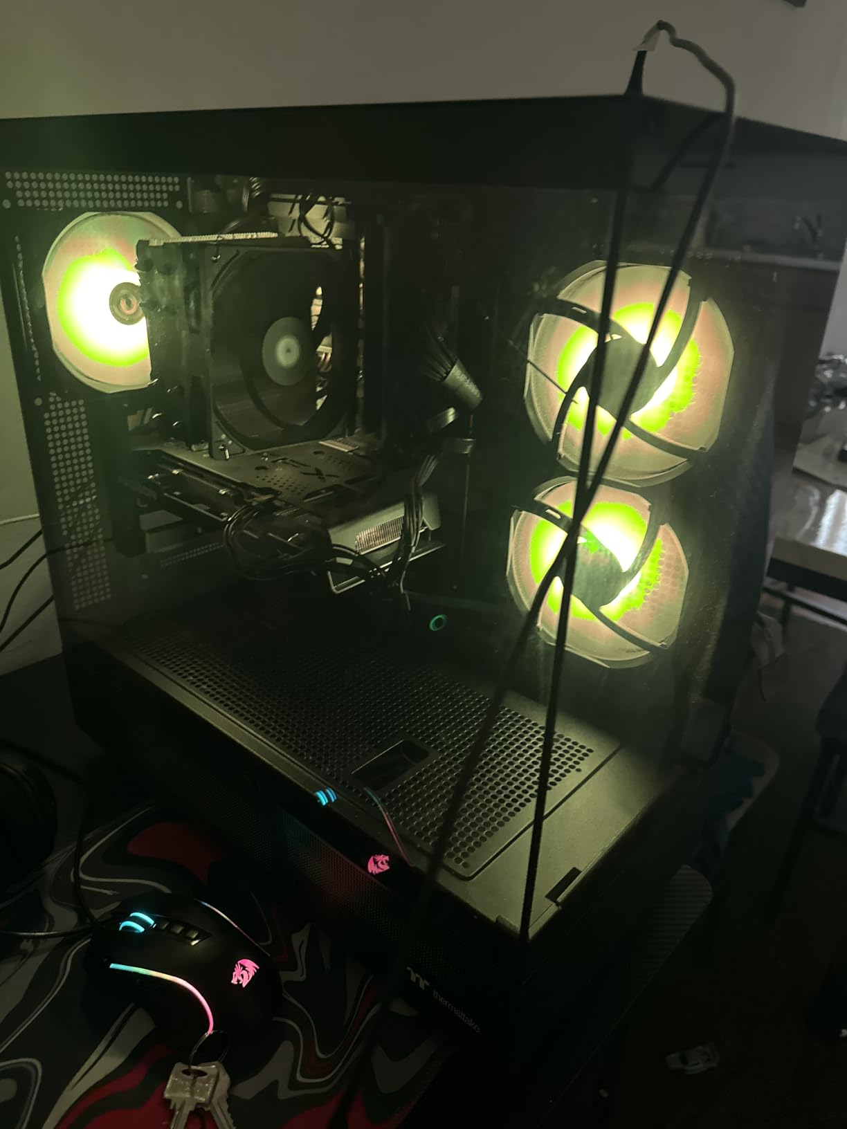 Thermaltake View 270 Plus TG ARGB Black Mid Tower E-ATX Case; 3x120mm ARGB Fans Included; Support Up to 360mm Radiator; Front & Side Dual Tempered Glass Panel; CA-1Y7-00M1WN-01; 3 Year Warranty customer photo 1
